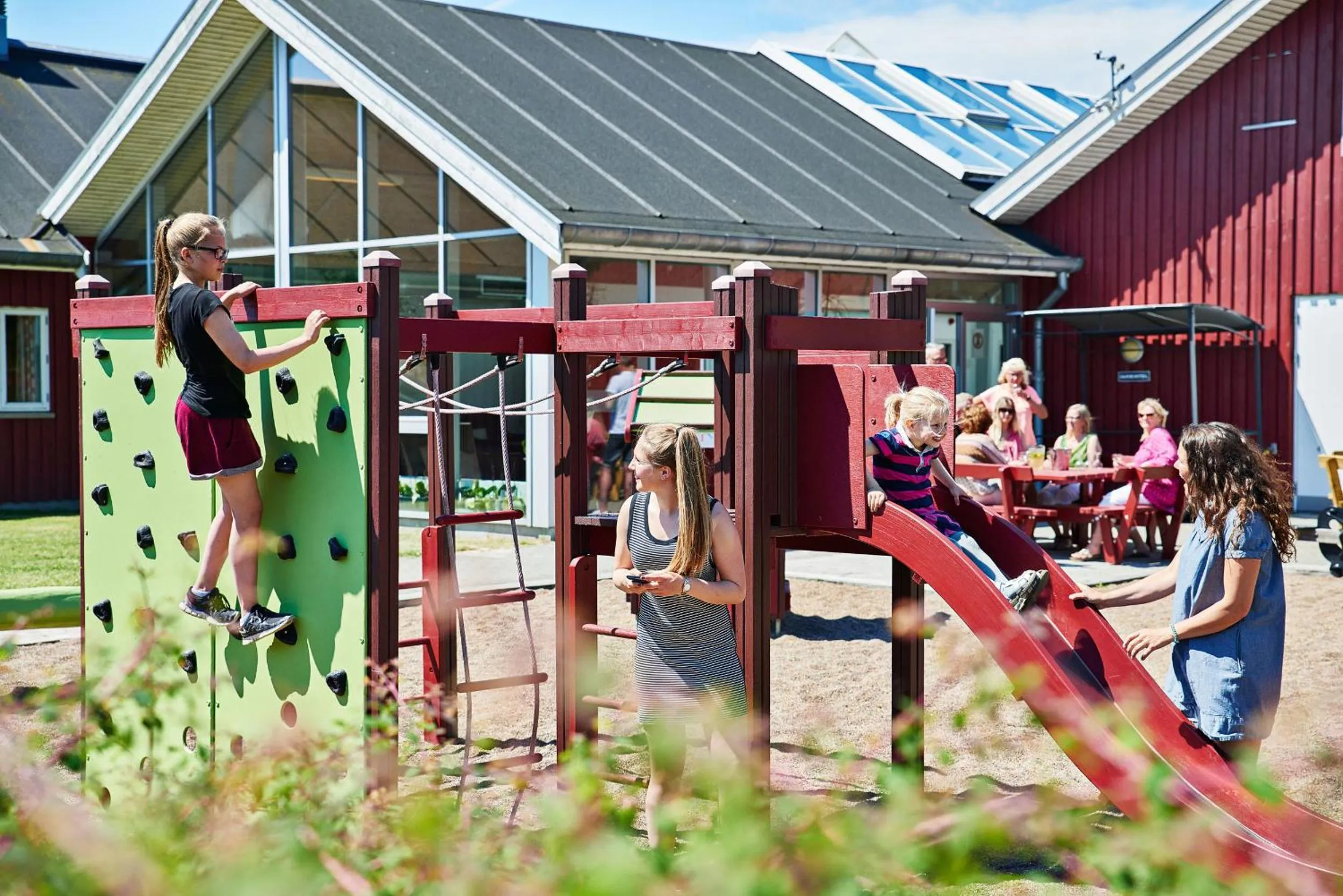 Children play ground in Danhostel Ishøj Strand