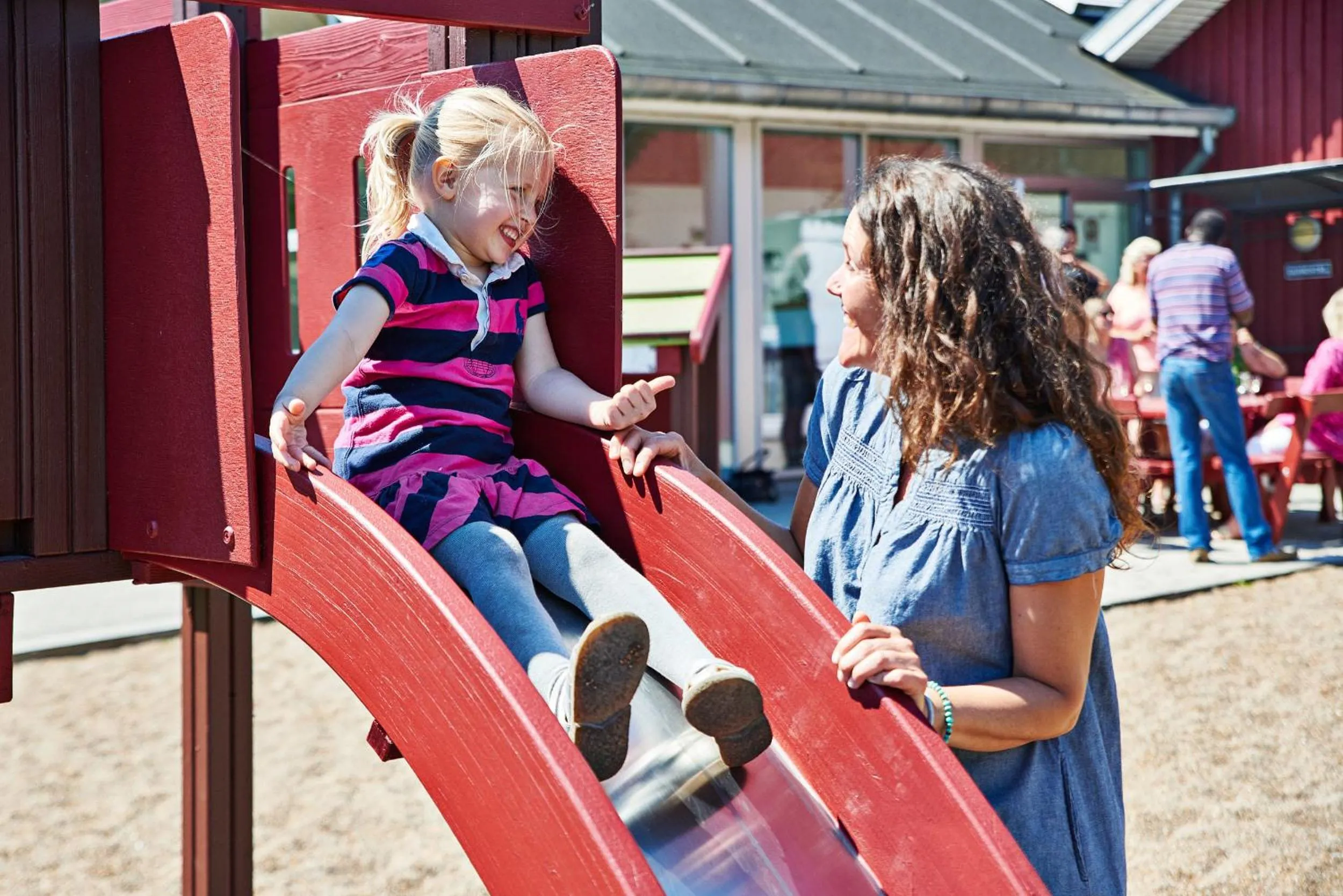 Children play ground in Danhostel Ishøj Strand