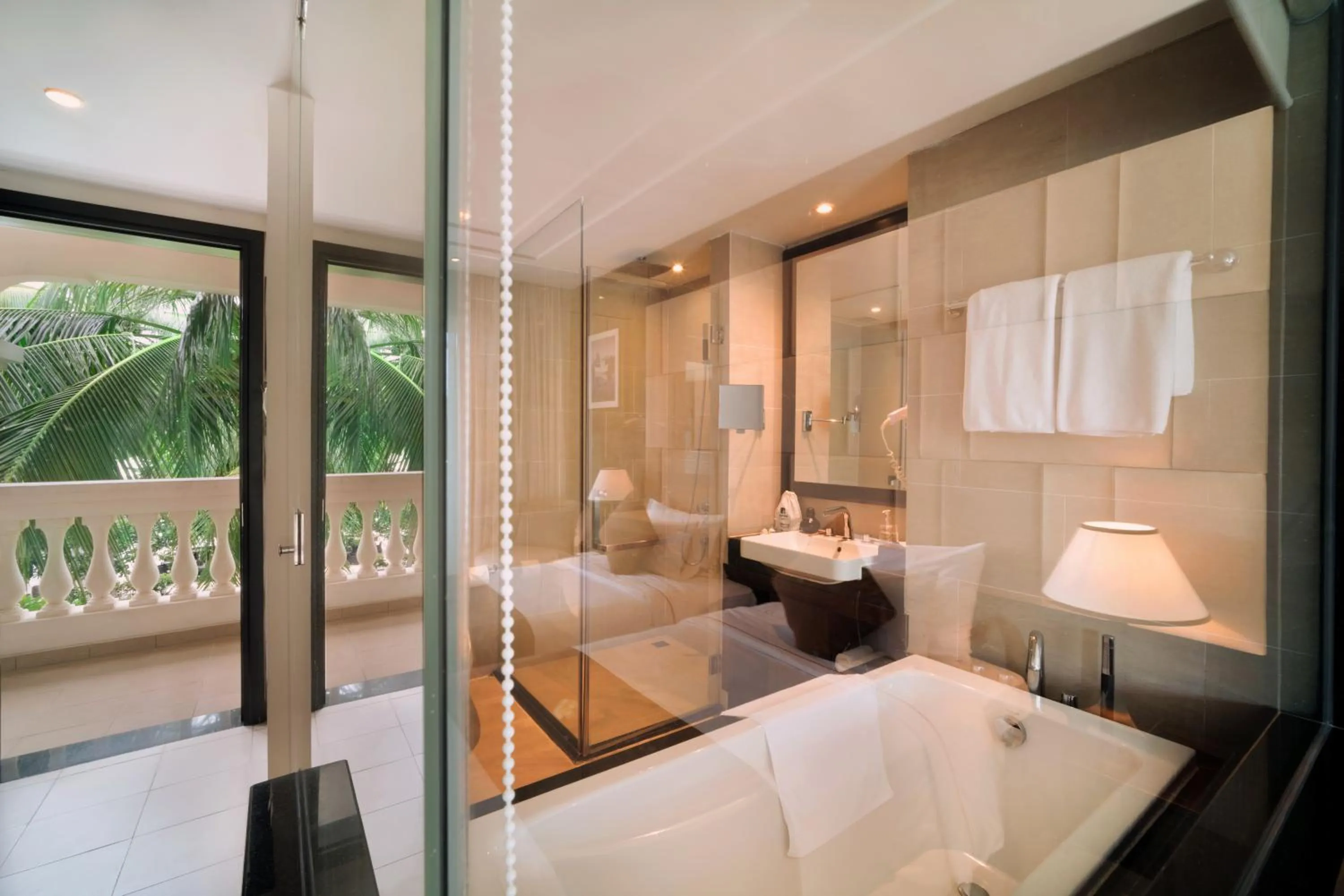 Bathroom, Bed in Boutique Hoi An Resort