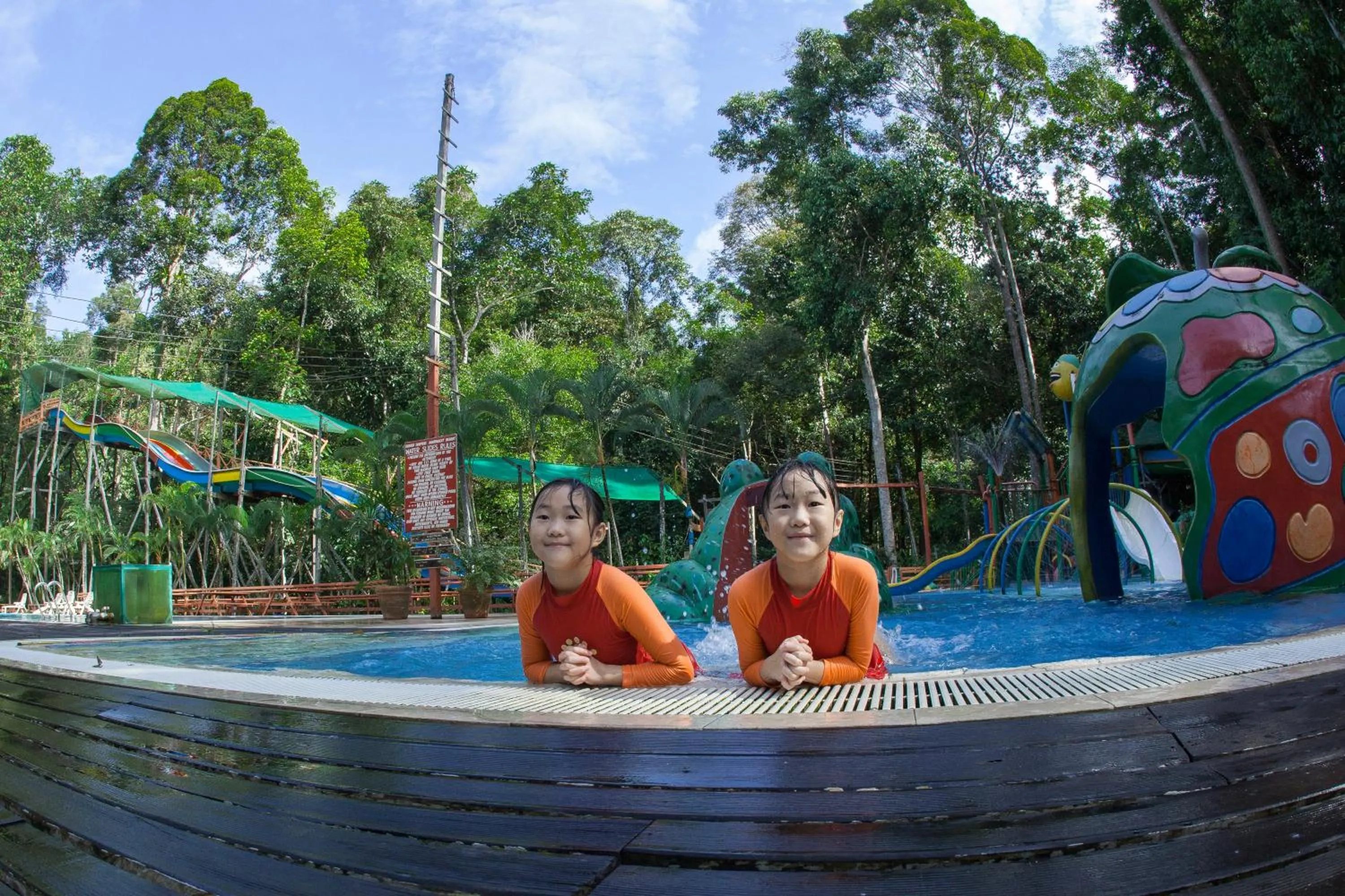 Swimming pool in Borneo Tropical Rainforest Resort