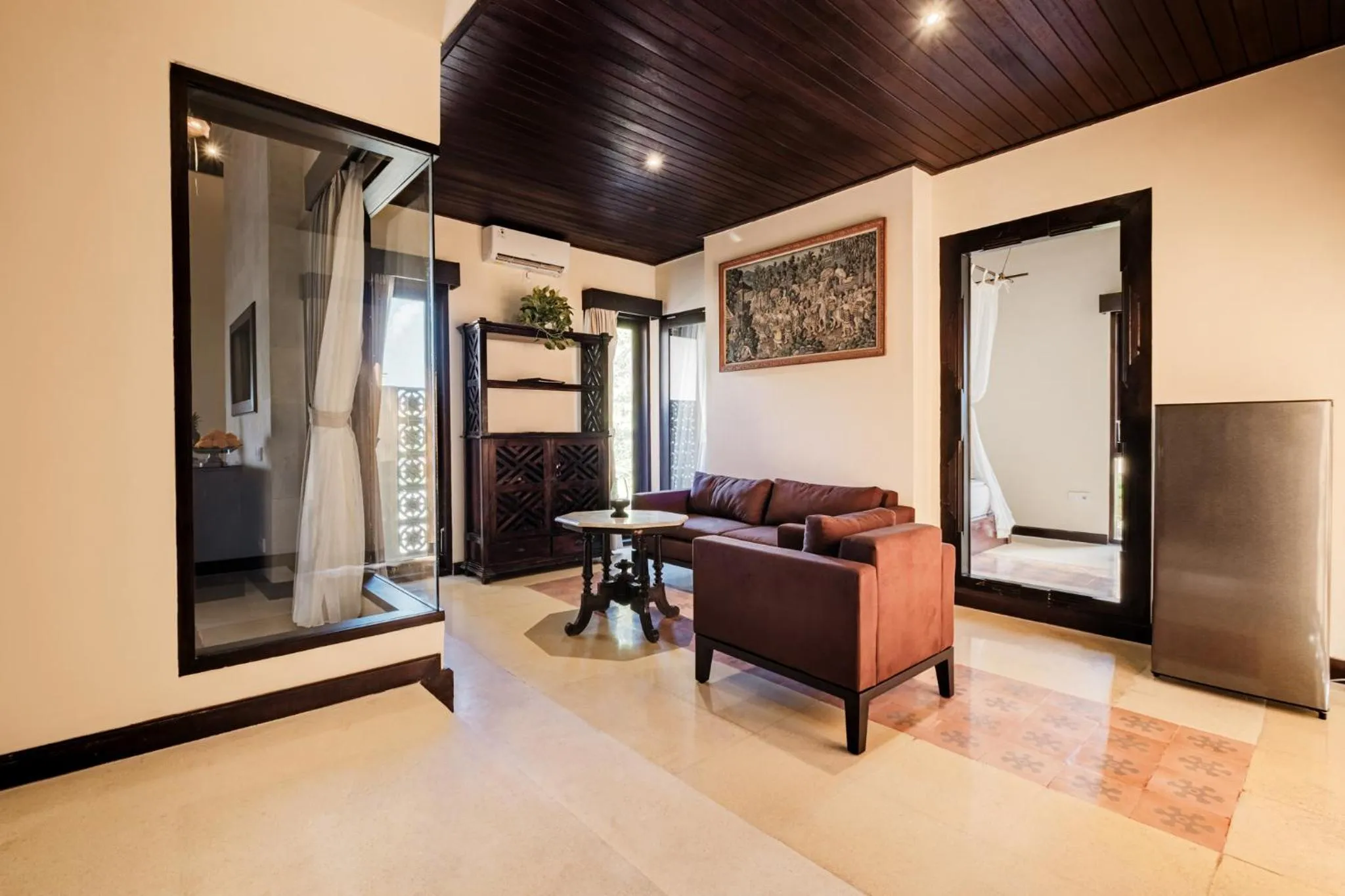 Living room in Barong Resort Ubud by Puri Signatures