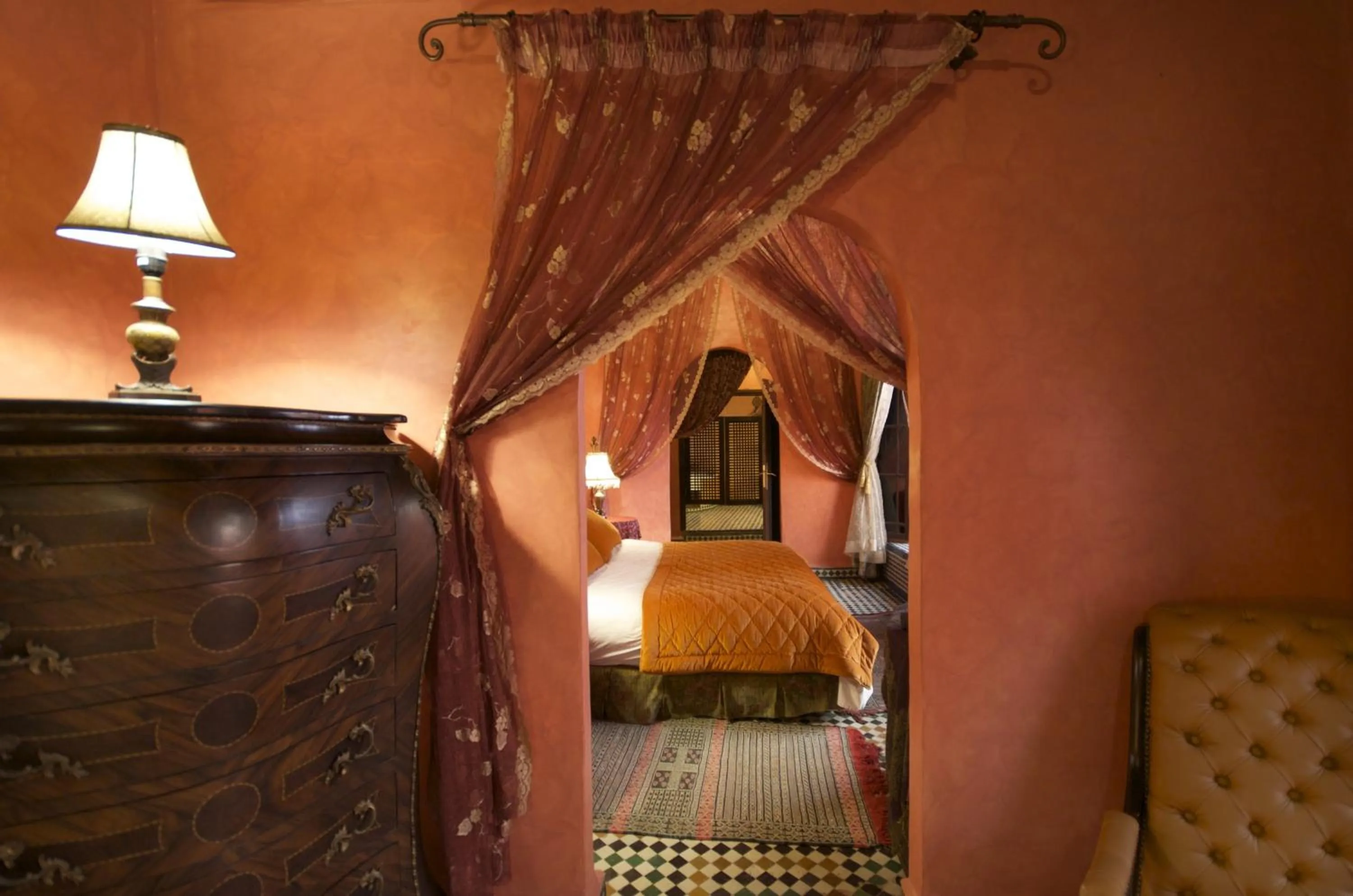 Decorative detail, Bed in Dar Anebar