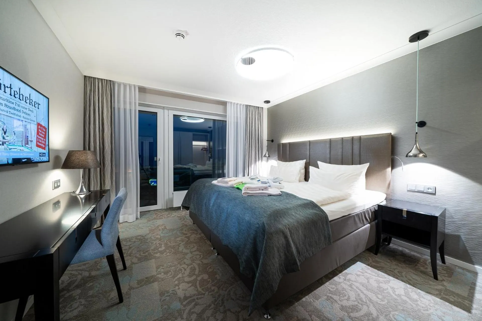 Bed in Strandhotel Duhnen