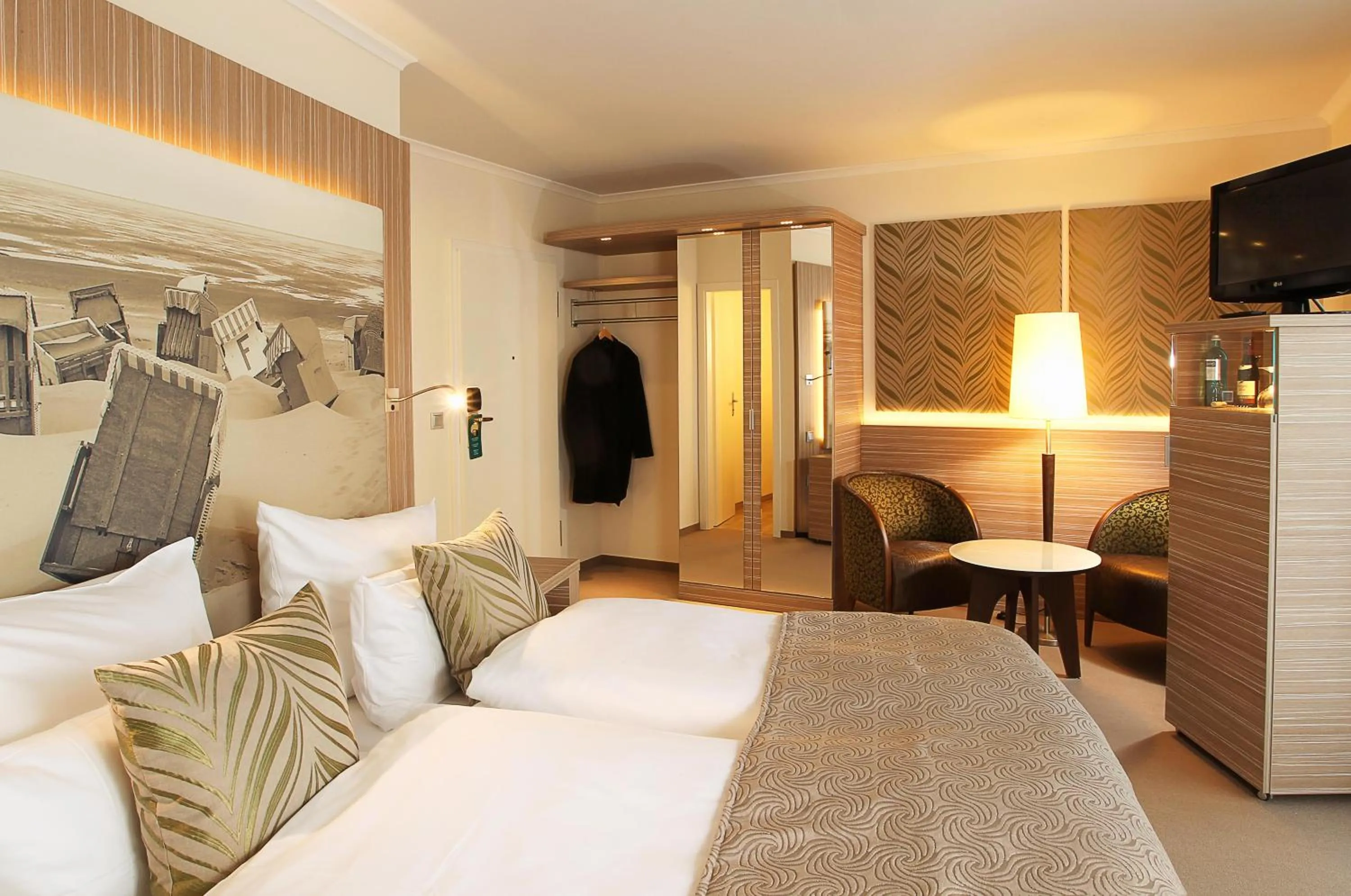 Bed in Strandhotel Duhnen