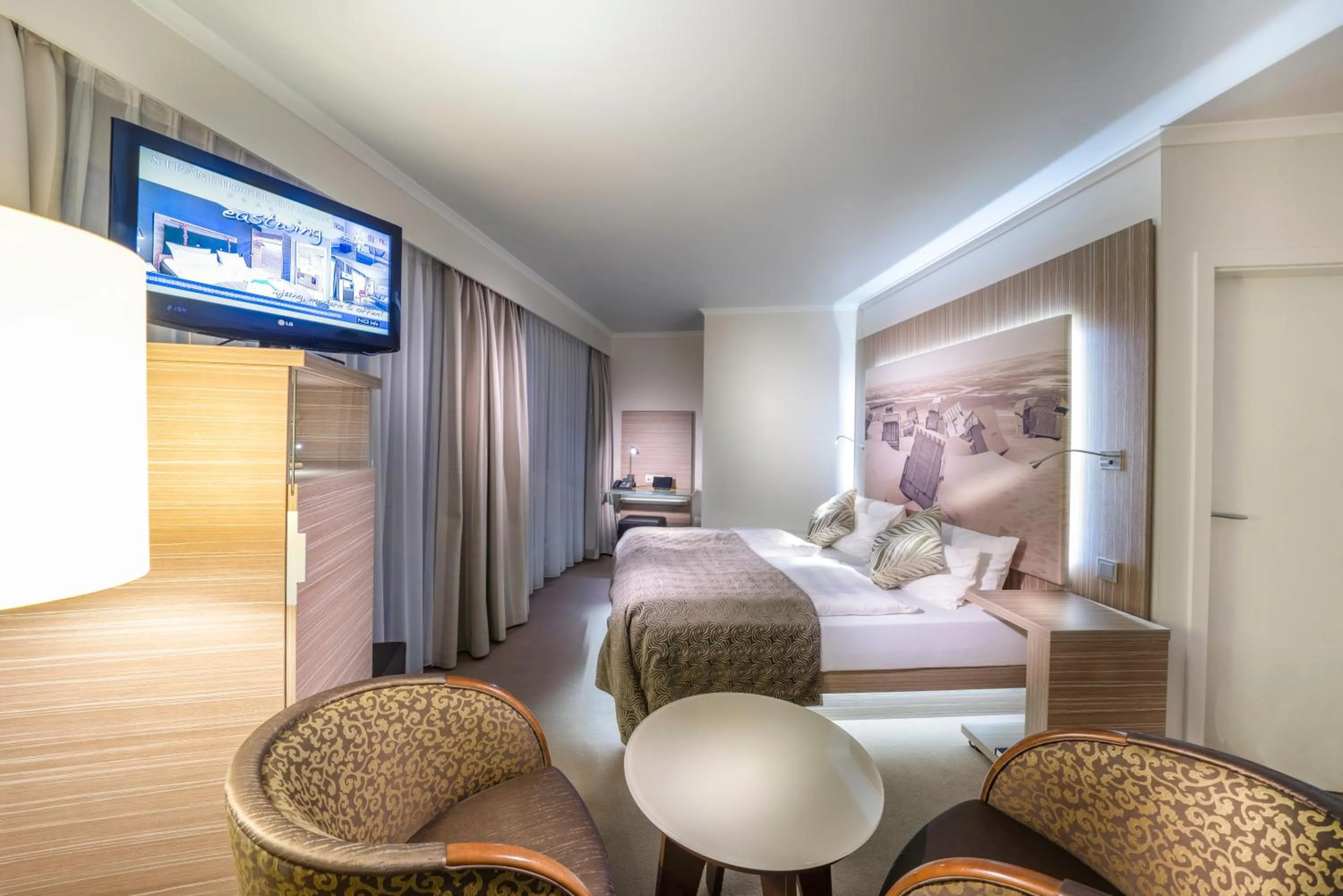 Bed in Strandhotel Duhnen