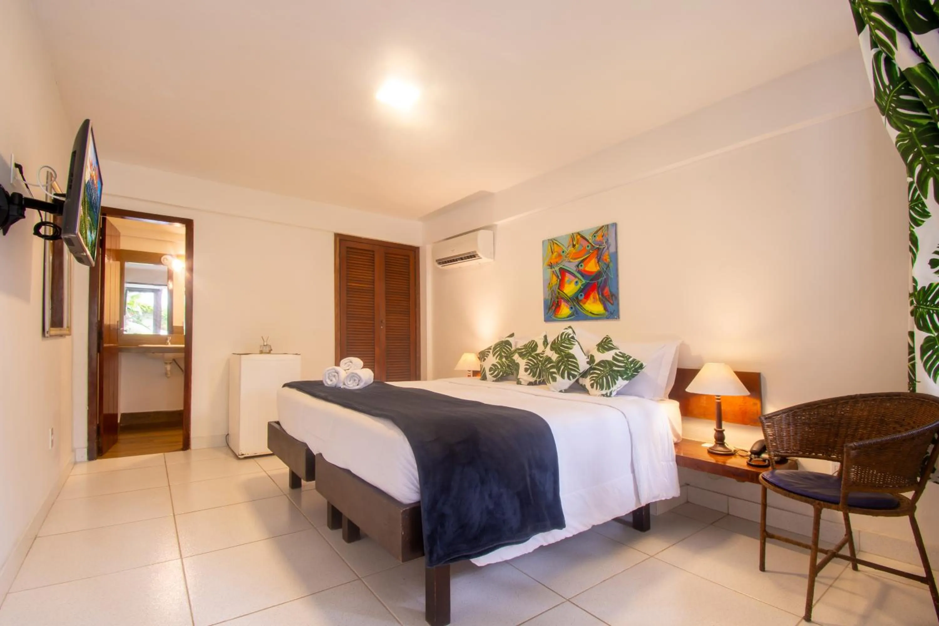 Bed in Pousada Lestada by Latitud Hoteles