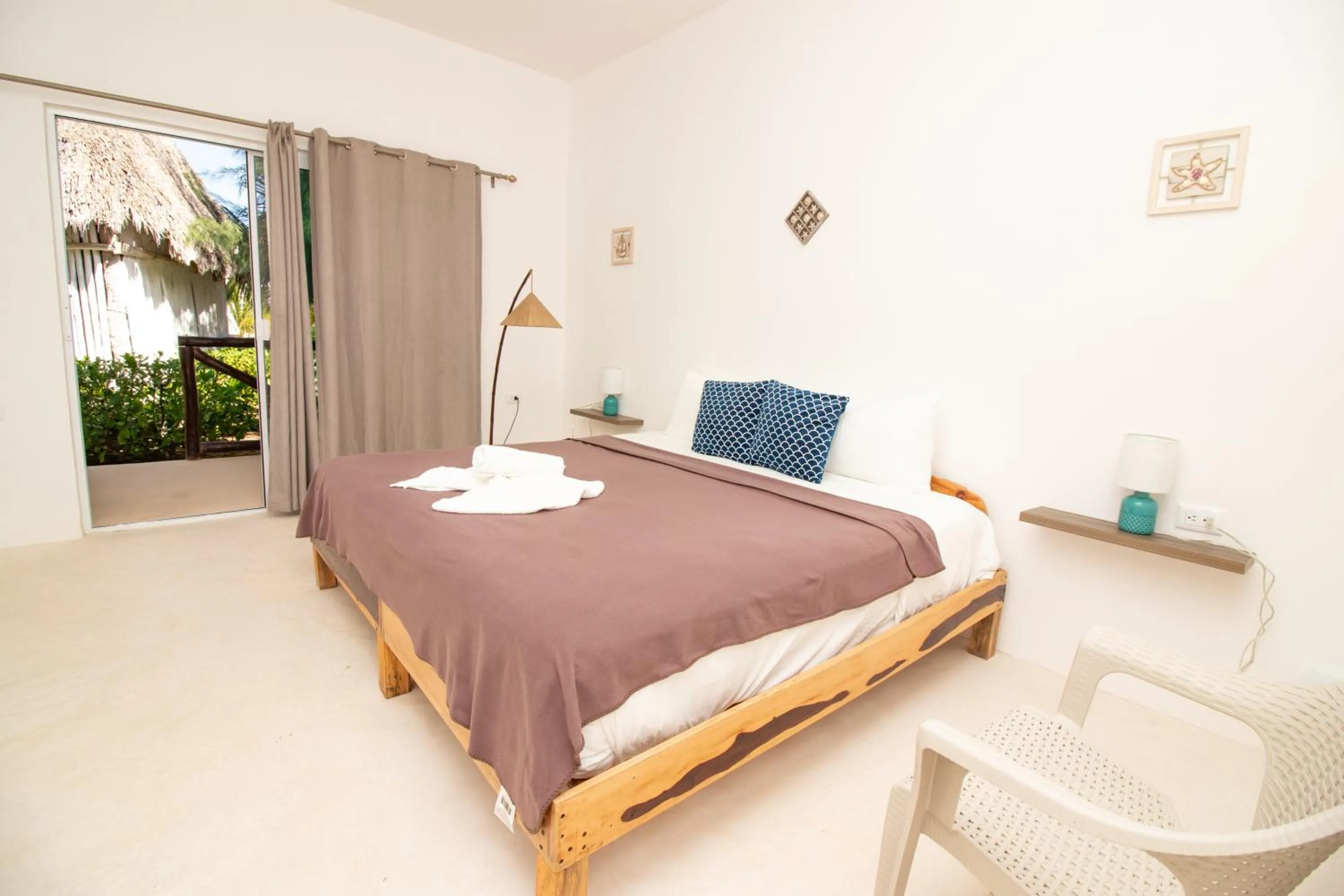 Bed in Hotel Encanto Holbox Beach Front