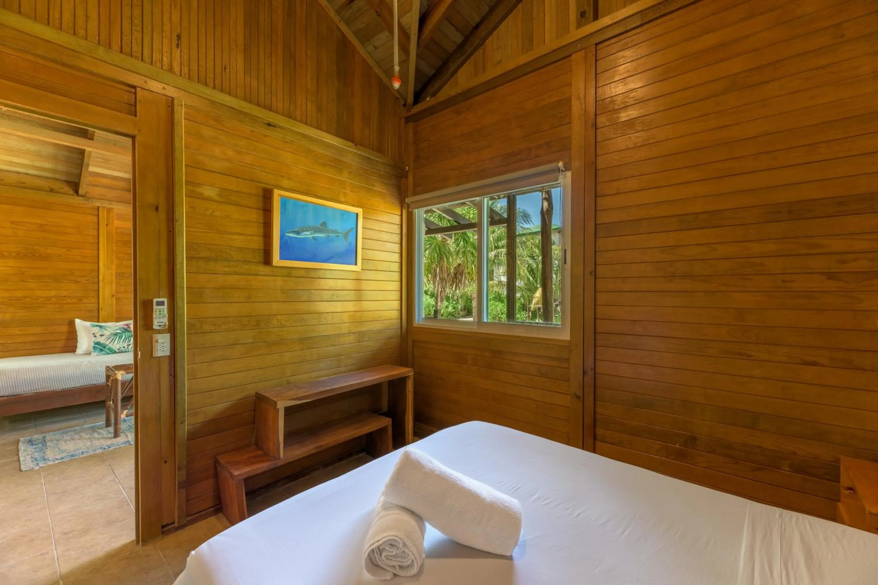 Bed in Tekio Beach Hotel