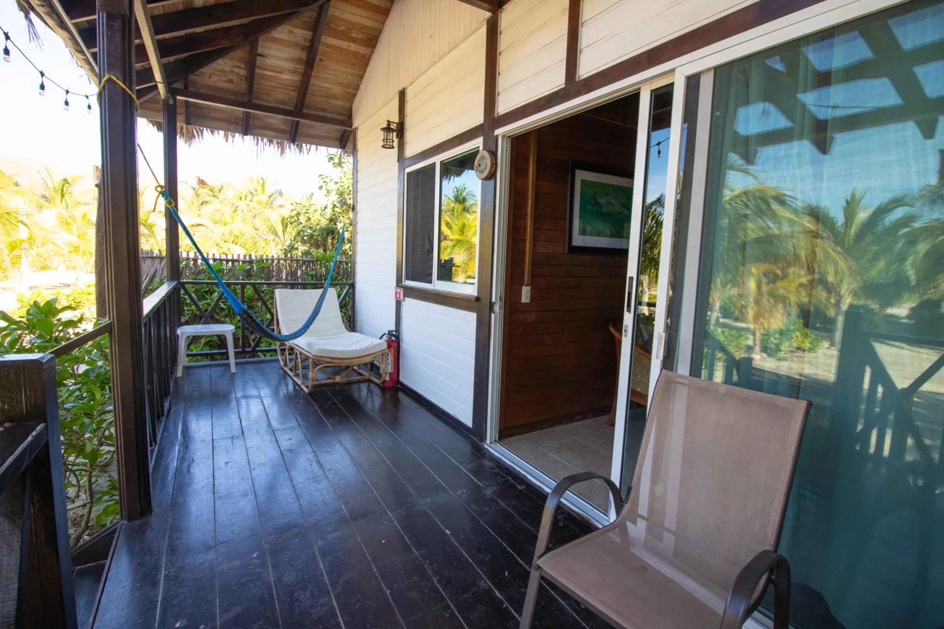 Patio in Hotel Encanto Holbox Beach Front