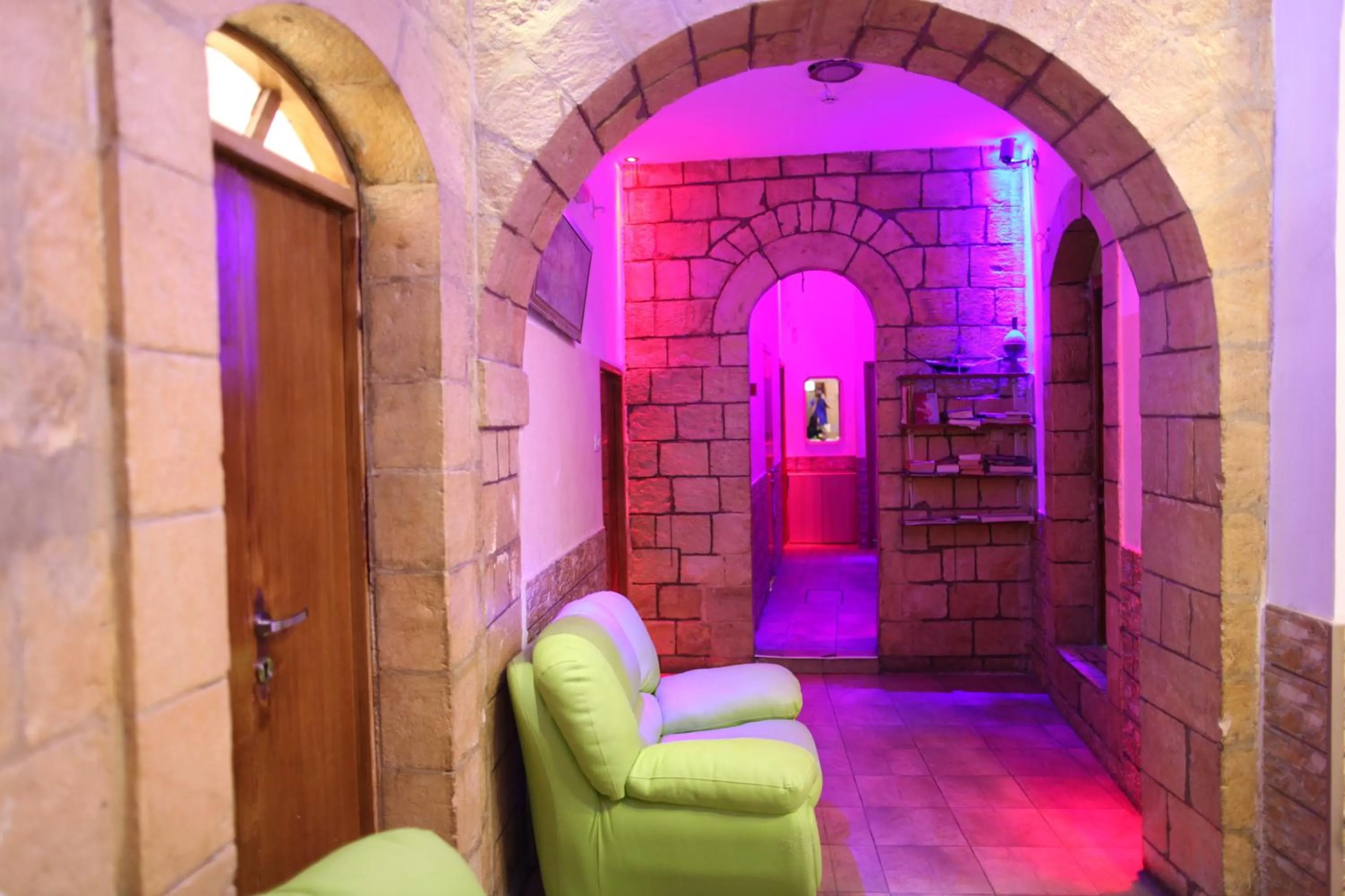 Lobby or reception in Palm Hostel