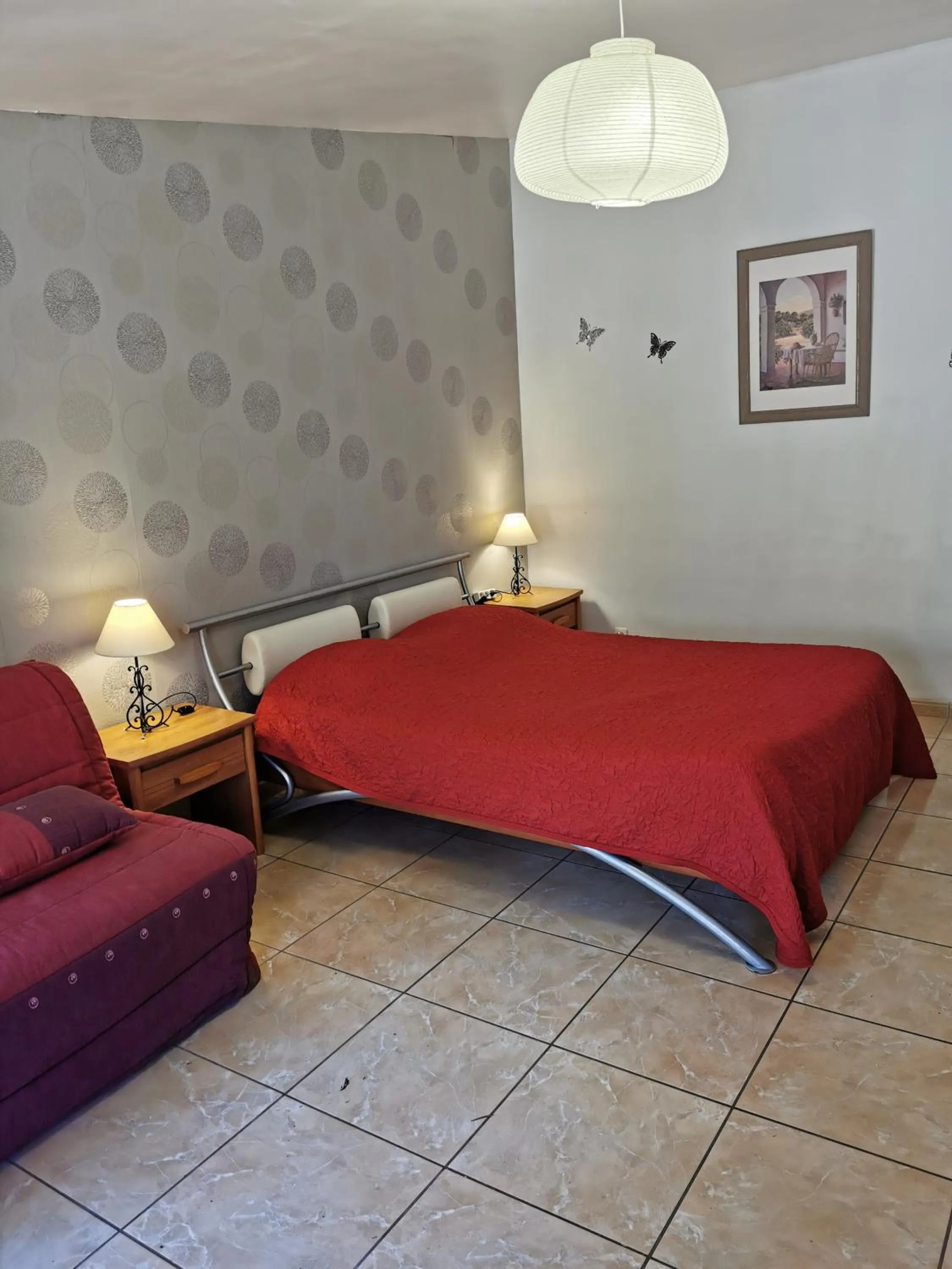 Bed in La Chaumiere d Agde