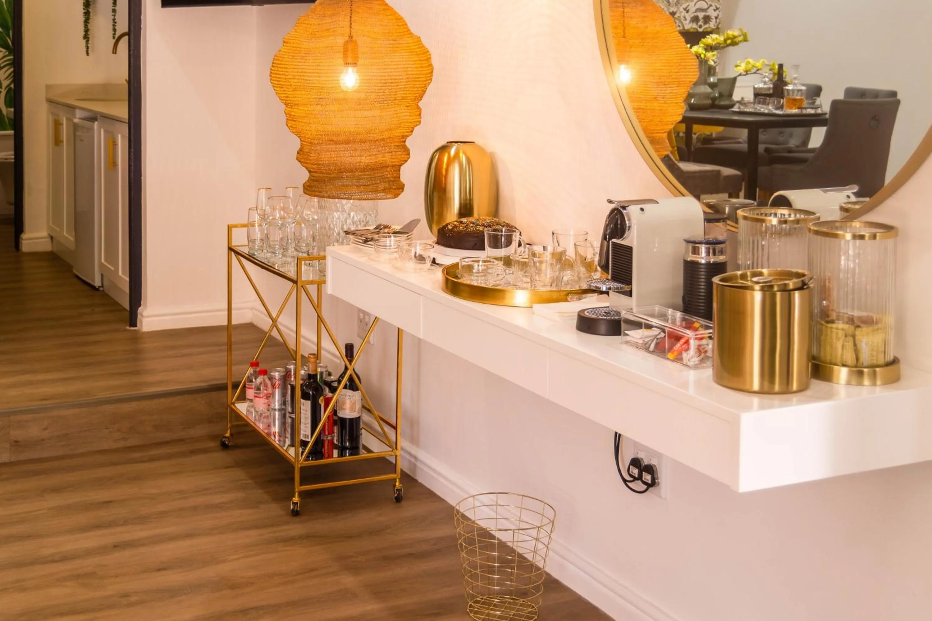 Communal lounge/ TV room in The Ivy Apartments Franschhoek