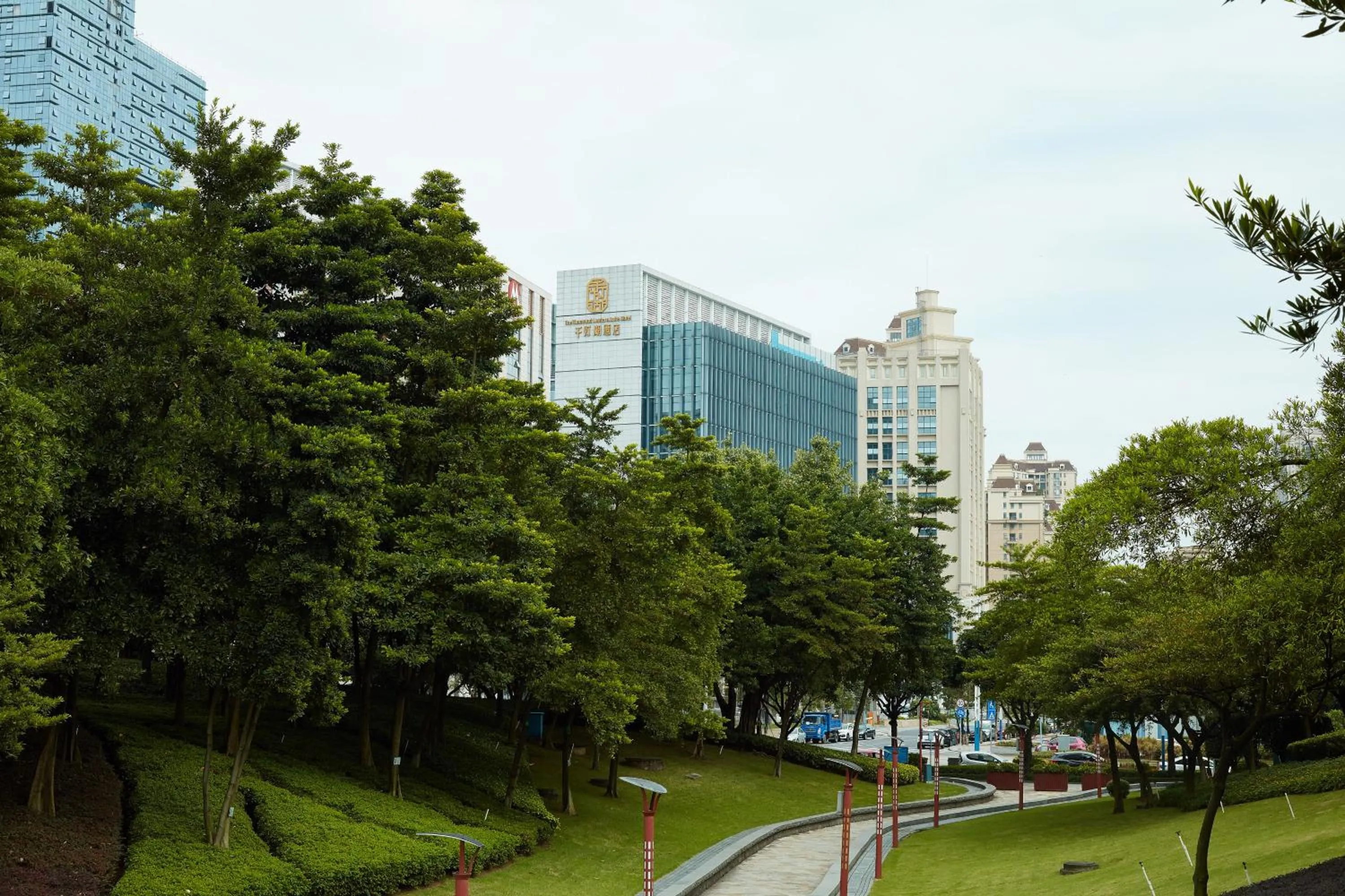 Property building in The Thousand Lantern Lake Hotel