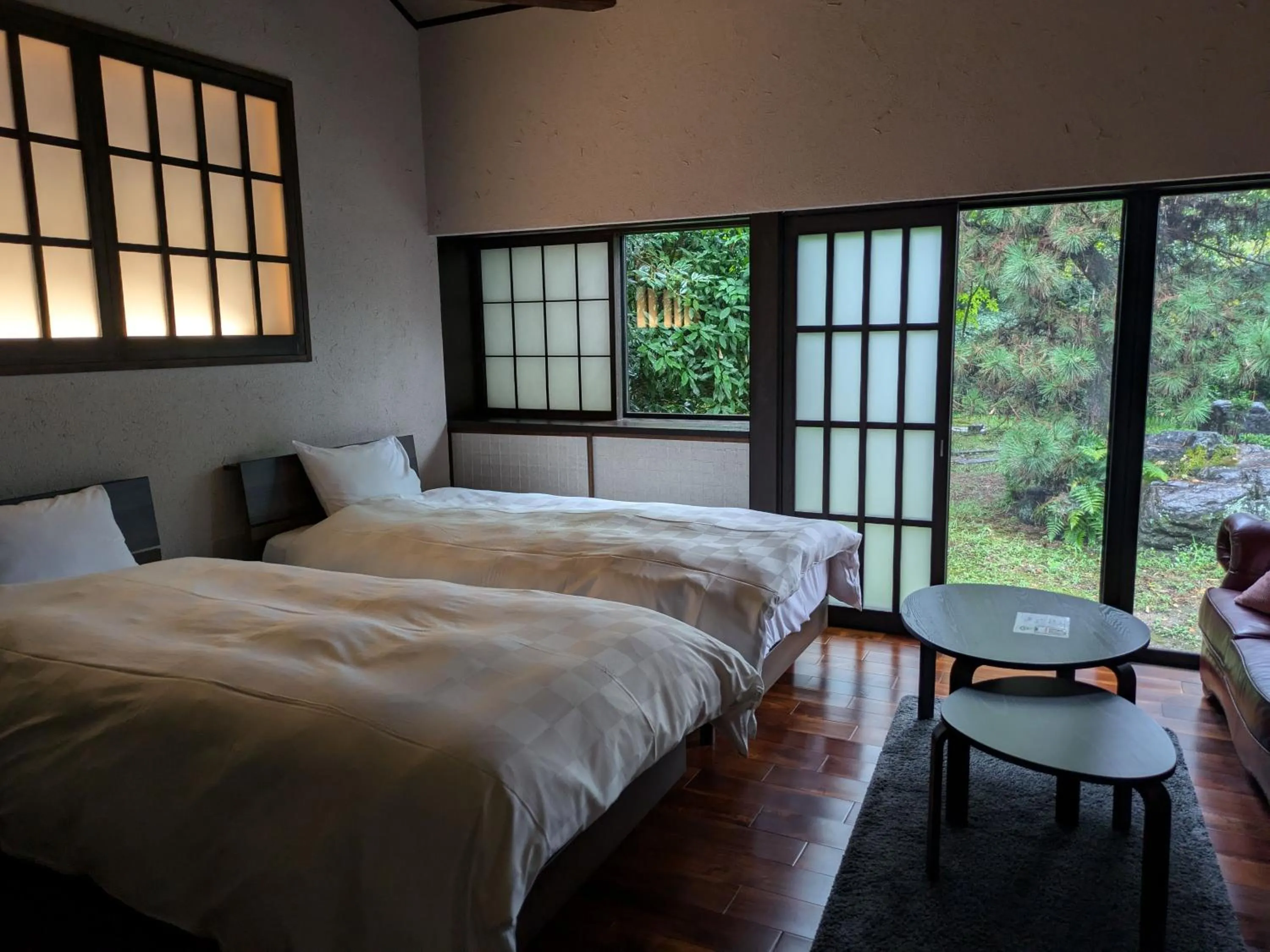 Bed in Machiya Hotel oyado baison