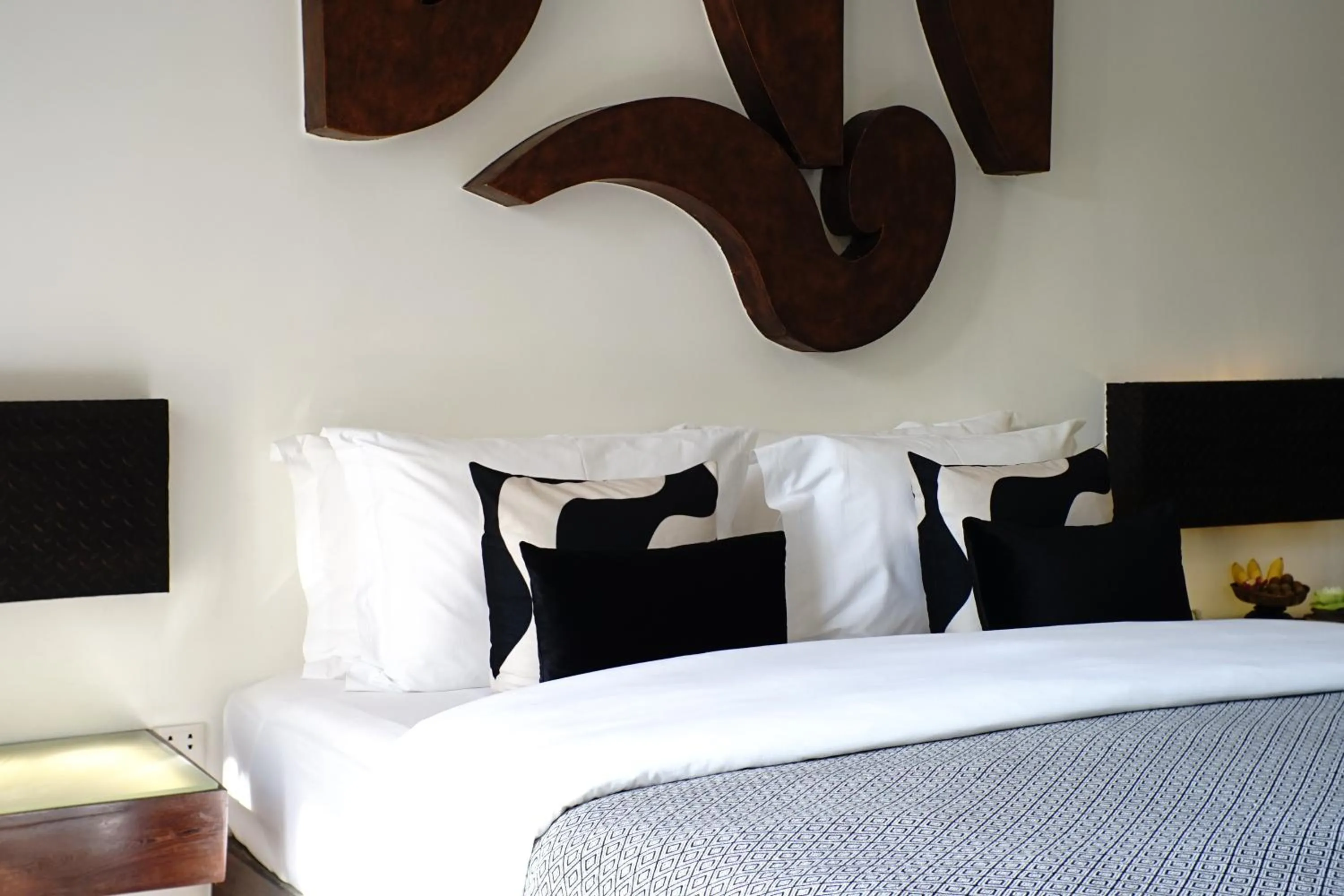 Bed in Golden Temple Villa