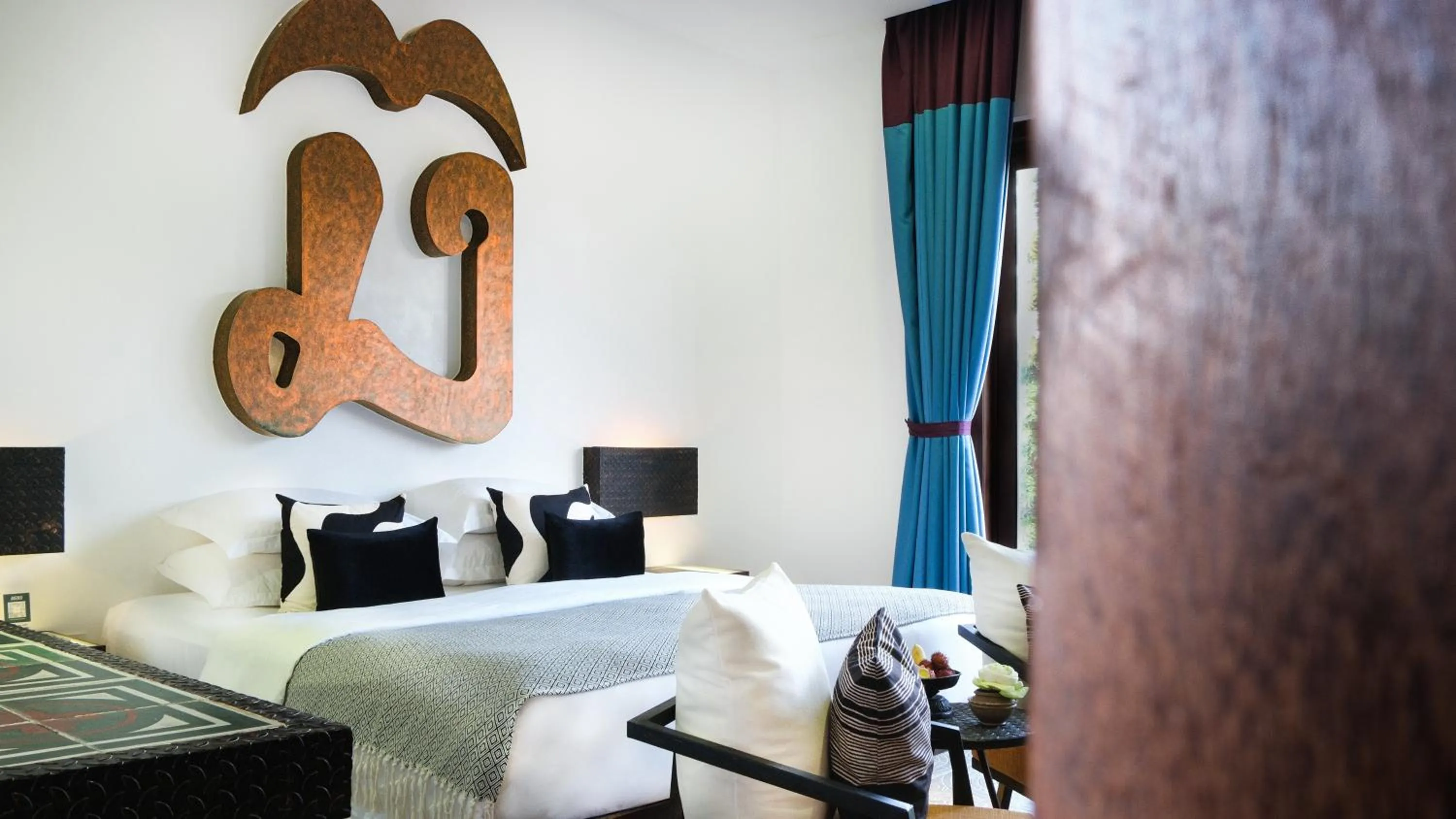 Bed in Golden Temple Villa