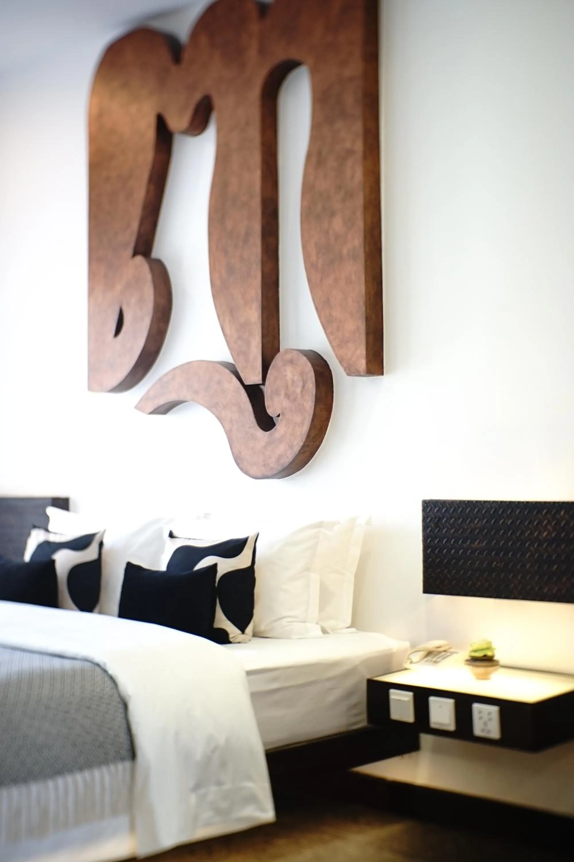 Bed in Golden Temple Villa