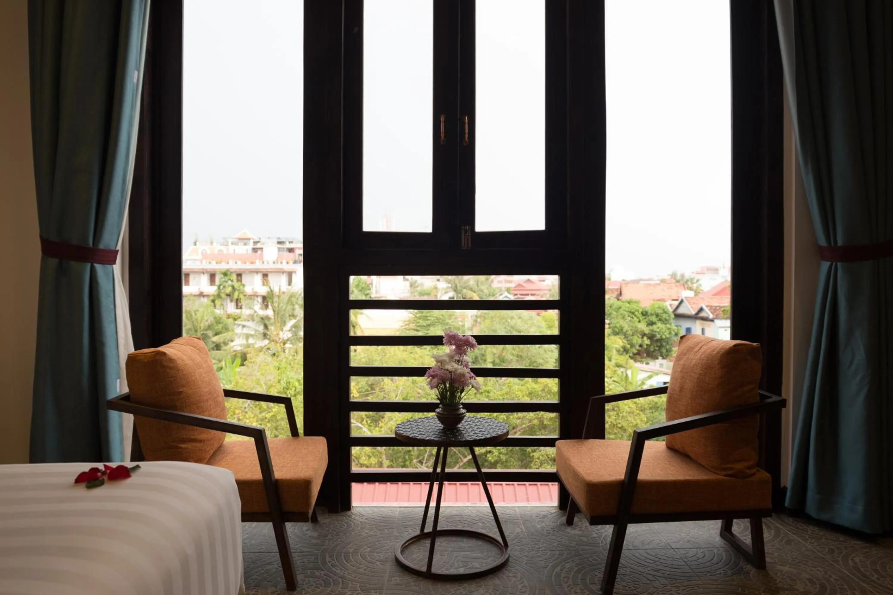 View (from property/room), Bed in Golden Temple Villa