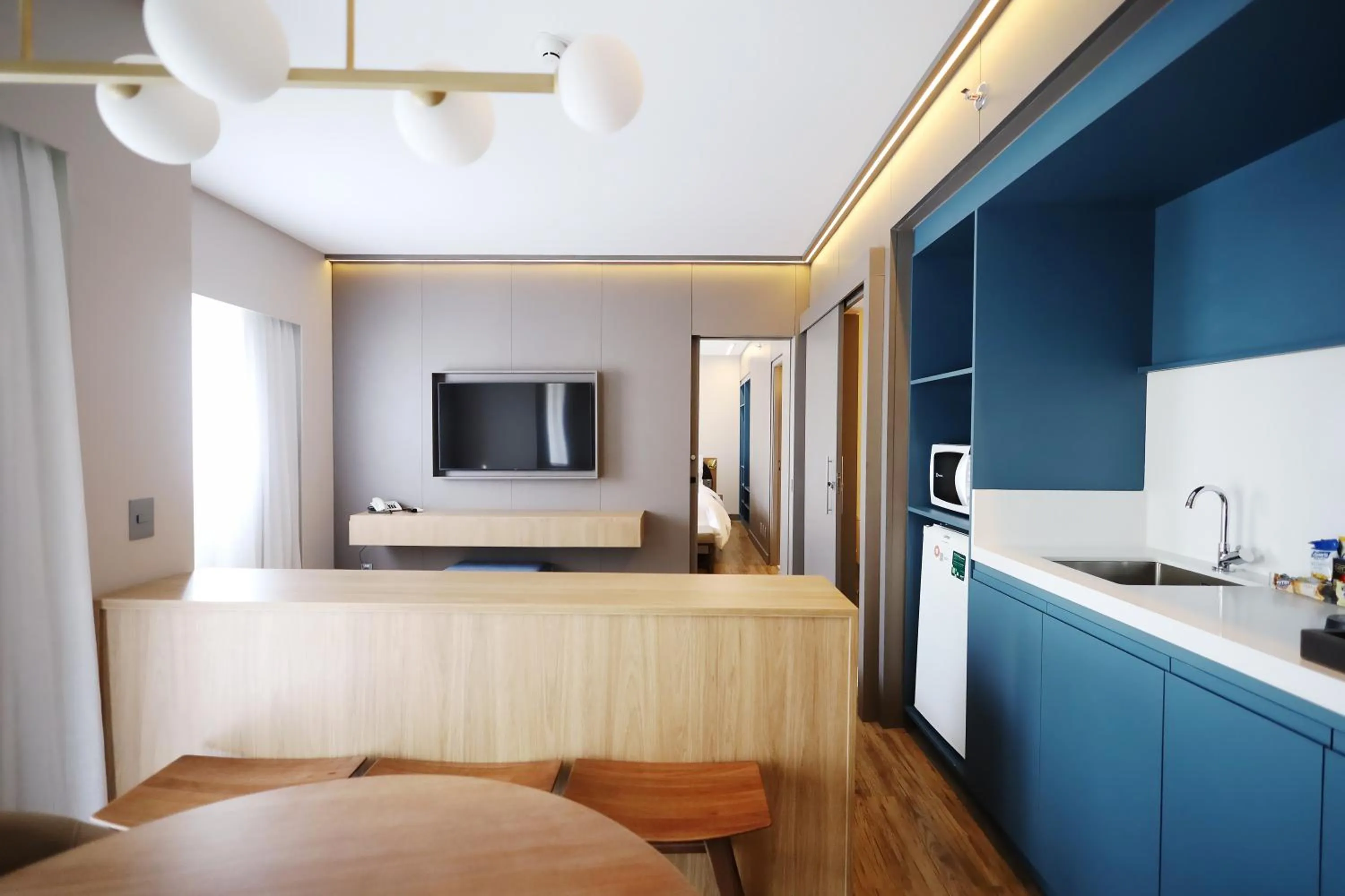 Living room in Clarion Faria Lima