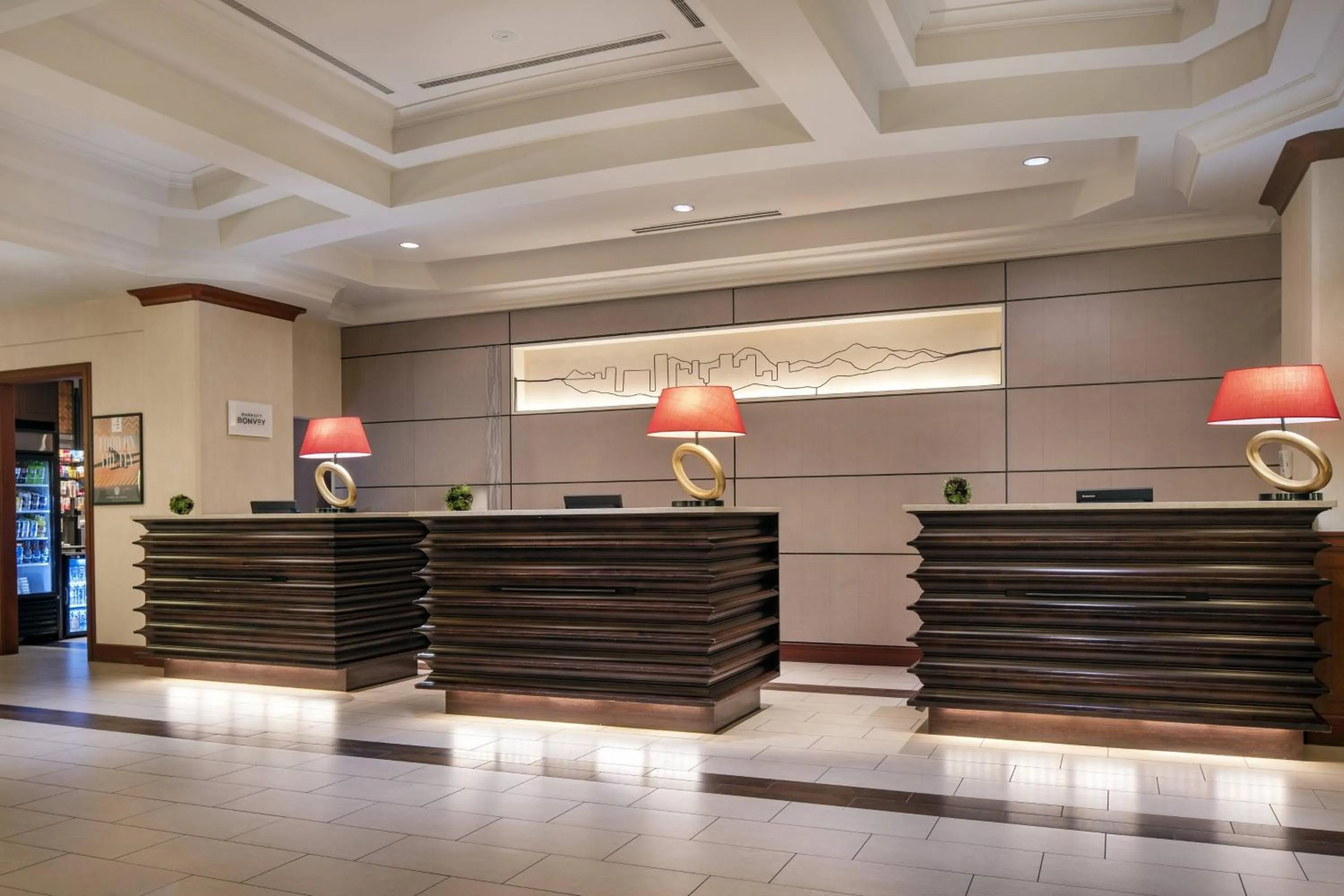 Lobby or reception in Denver Airport Marriott at Gateway Park