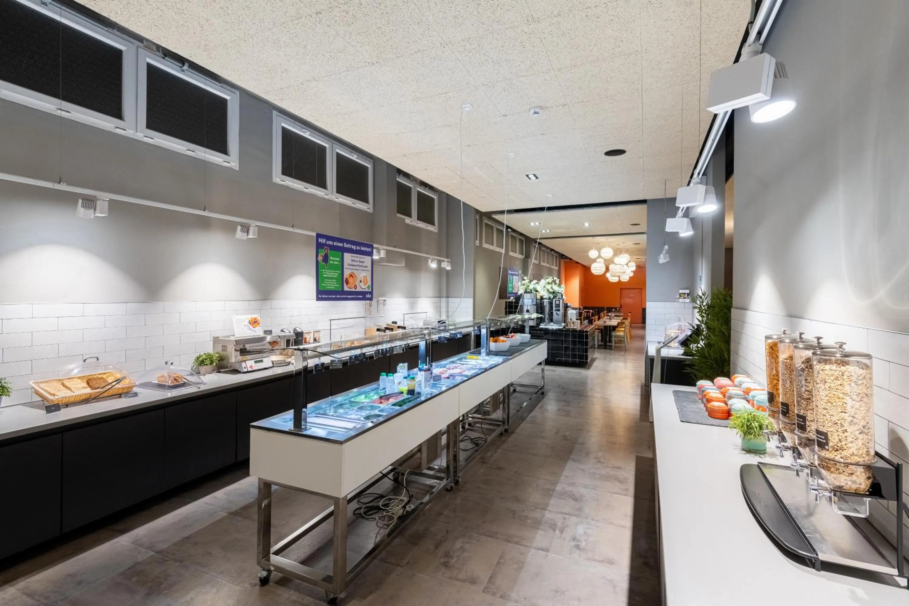 Buffet breakfast in a&o Nürnberg Hauptbahnhof