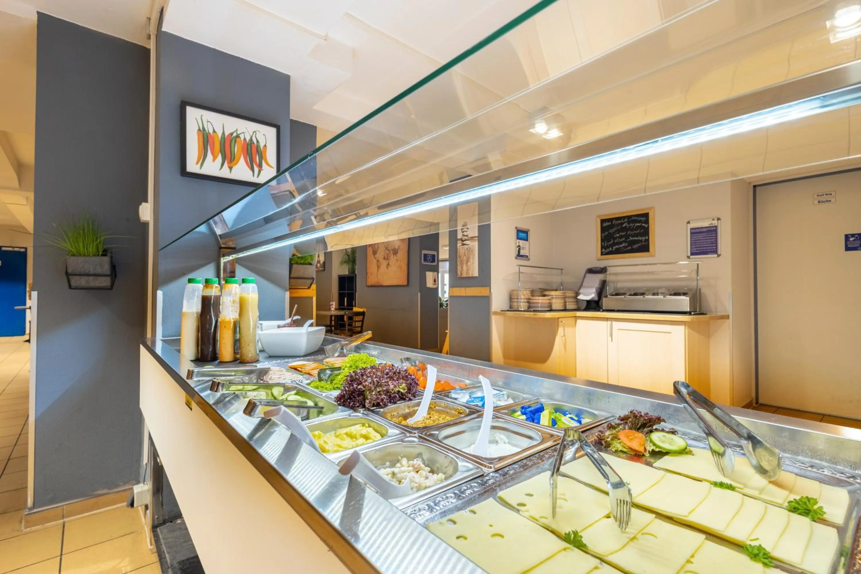 Buffet breakfast in a&o Dortmund Hauptbahnhof