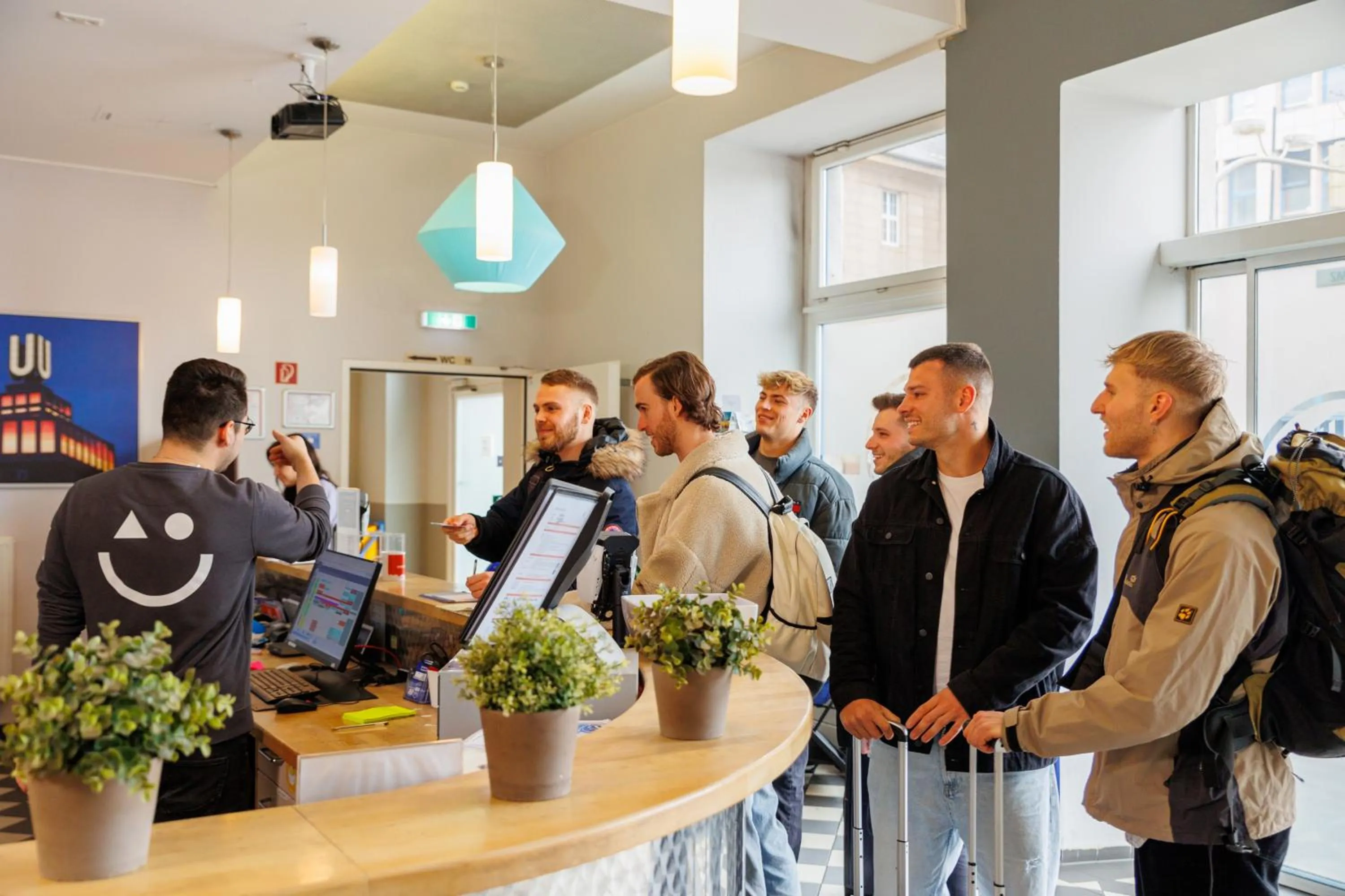 Lobby or reception in a&o Dortmund Hauptbahnhof