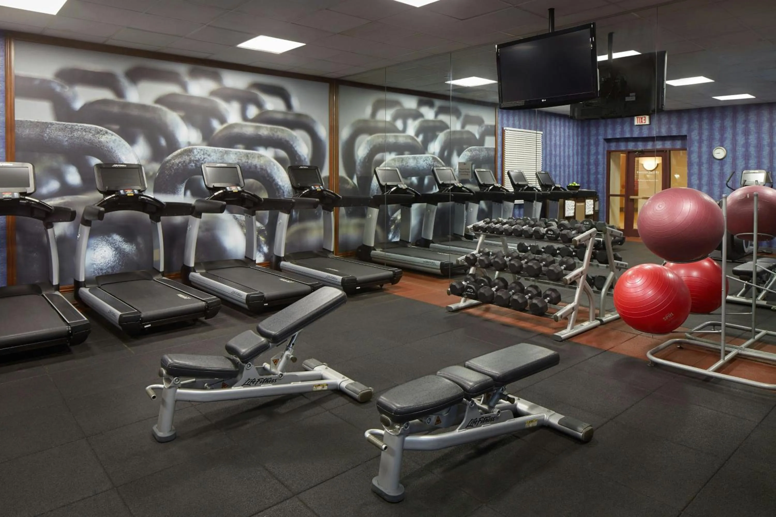 Fitness centre/facilities in Marriott DFW Airport South