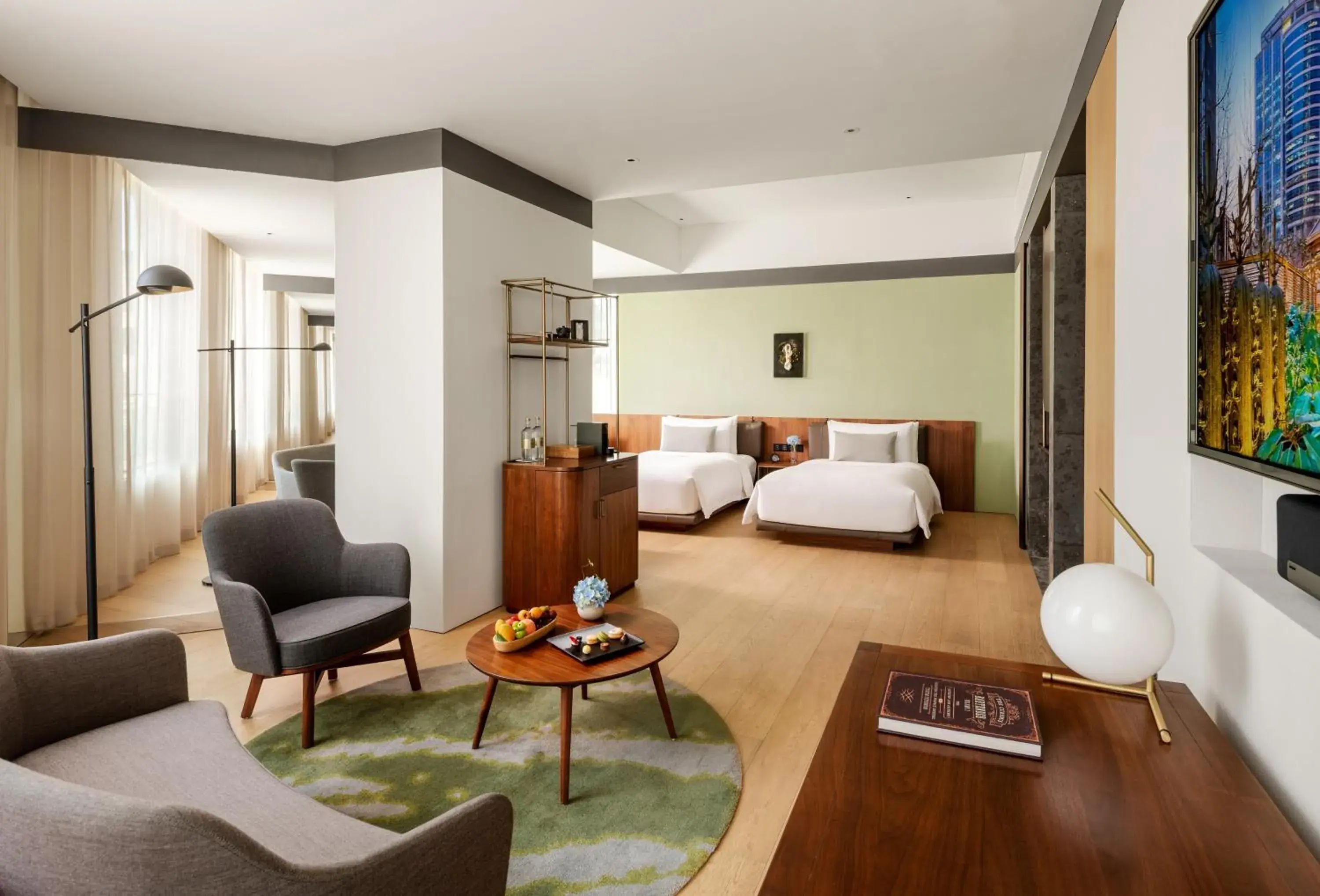 Studio Twin Room in The Sukhothai Shanghai Studio Twin Room in The Sukhothai Shanghai