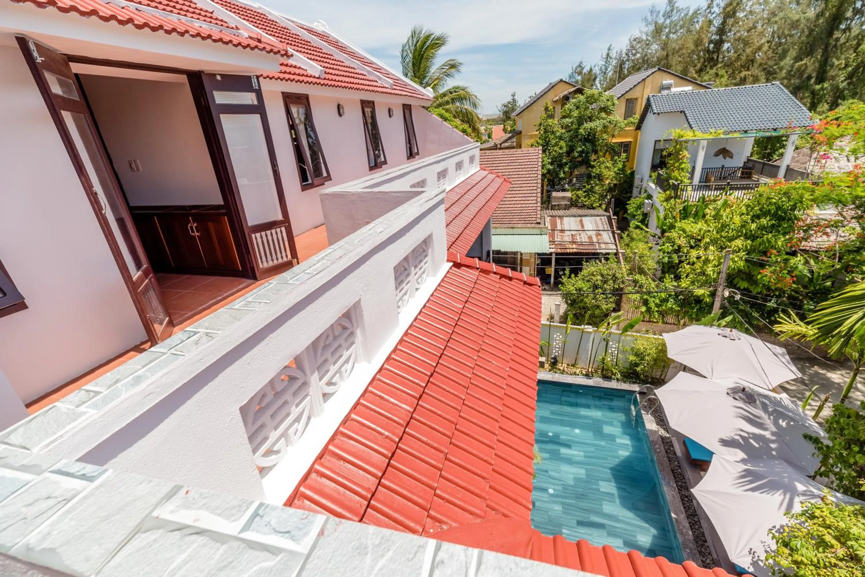 Balcony/Terrace in An Bang Coco Villa