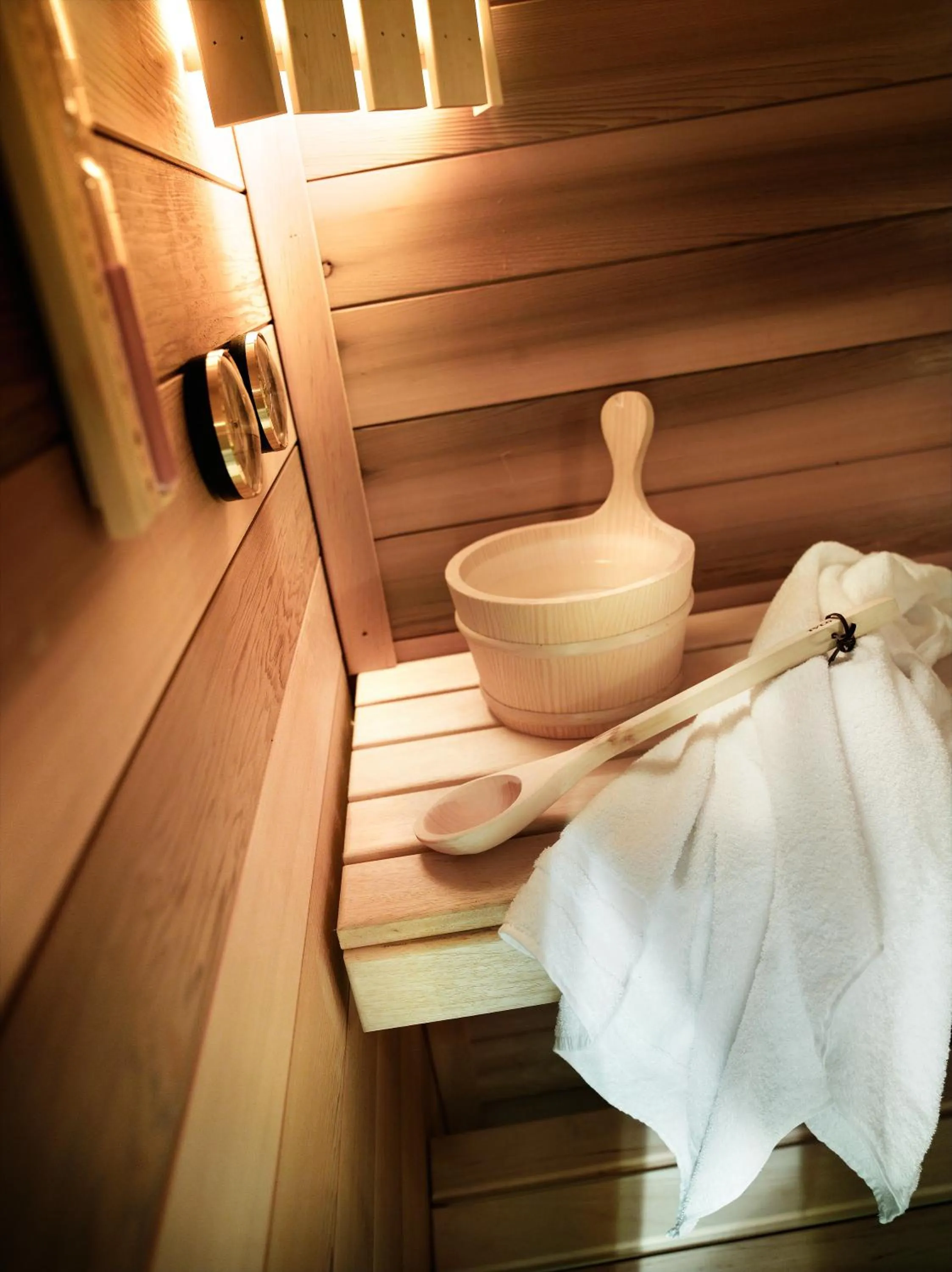 Sauna in CGH Résidences & Spas Le Hameau Du Beaufortain