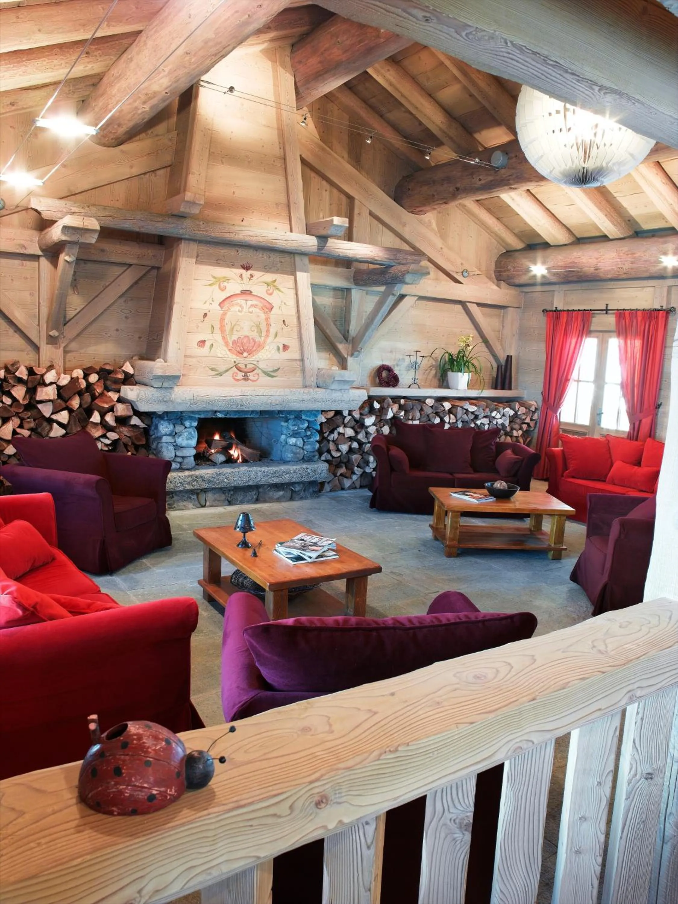 Lobby or reception in CGH Résidences & Spas Le Hameau Du Beaufortain