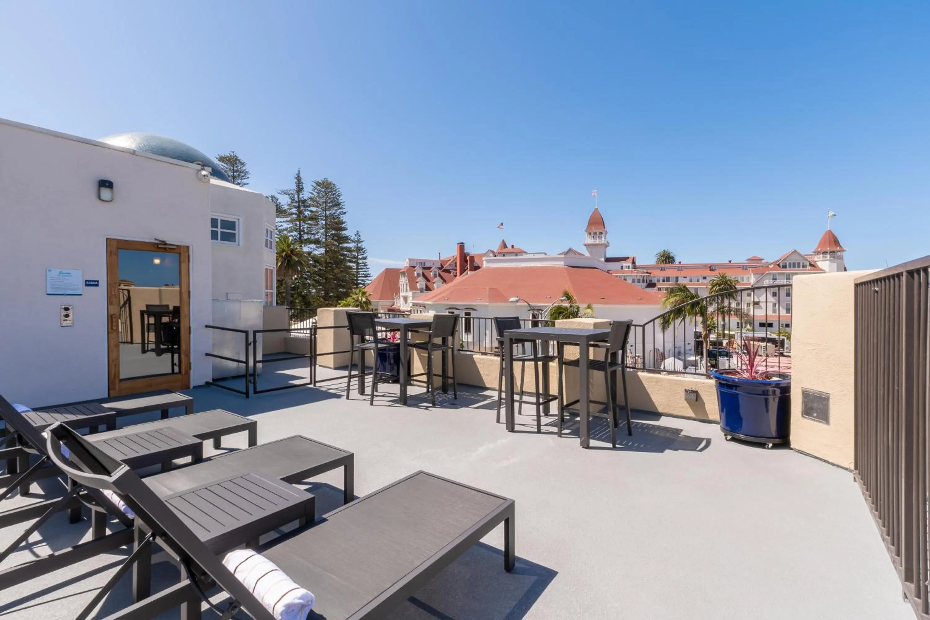 sunbed in Coronado Beach Resort