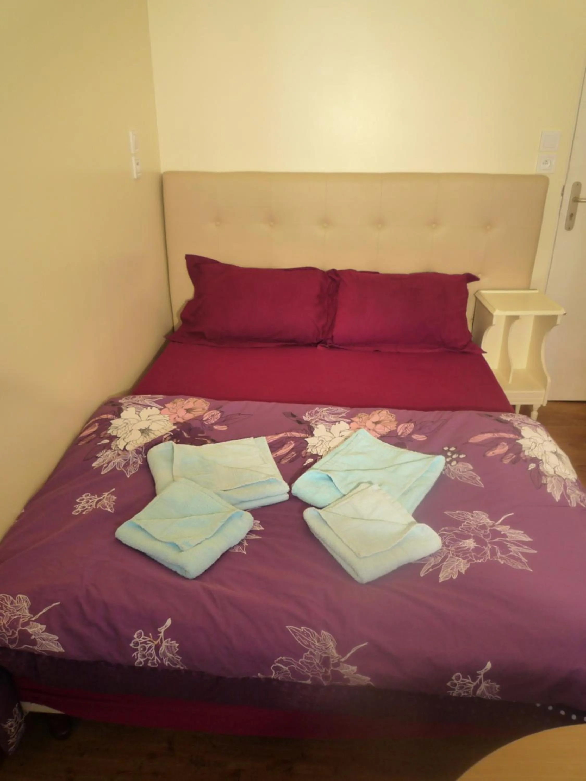 Bed in Hôtel Lyonnais