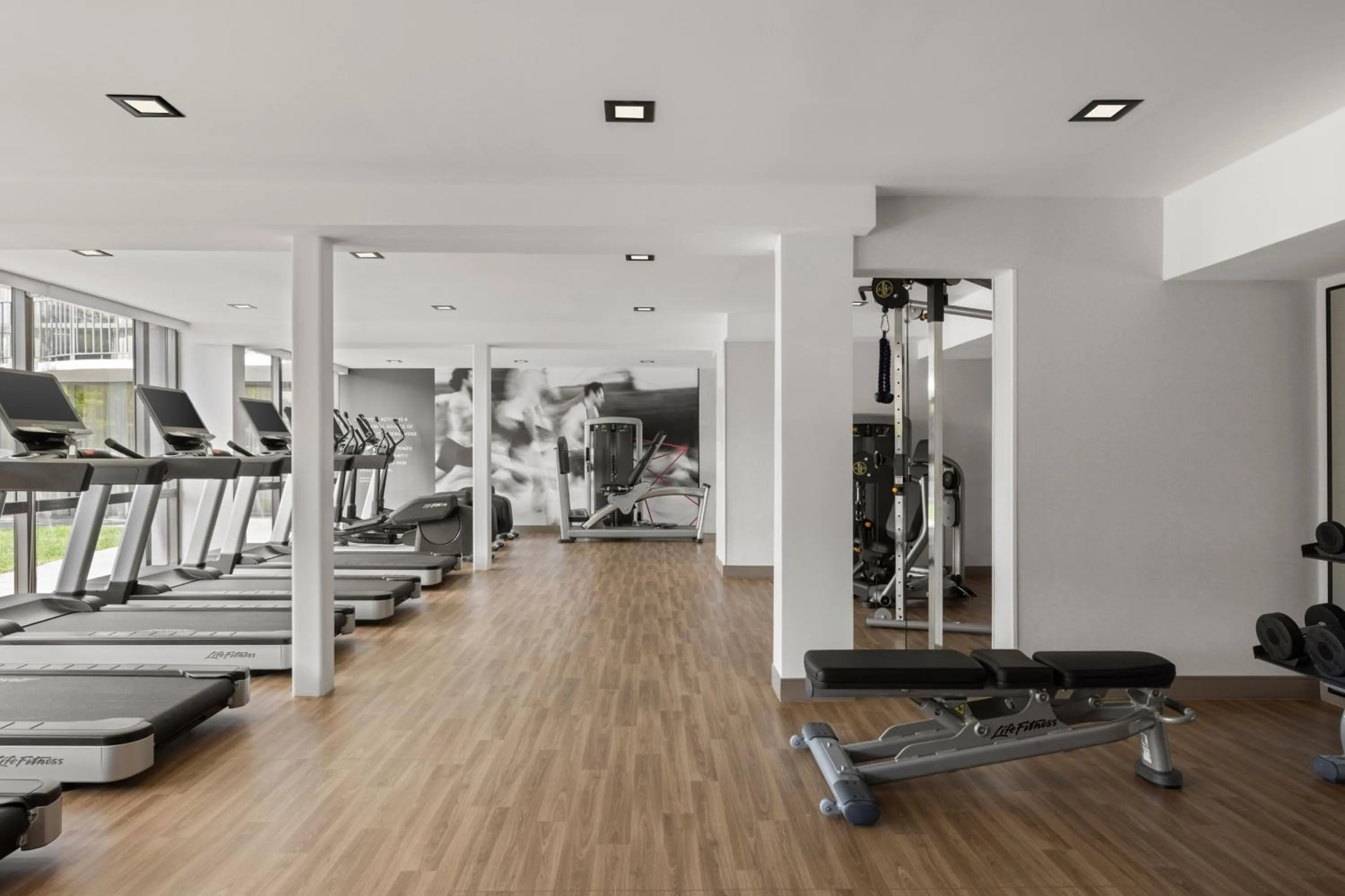 Fitness centre/facilities in Marriott Saddle Brook