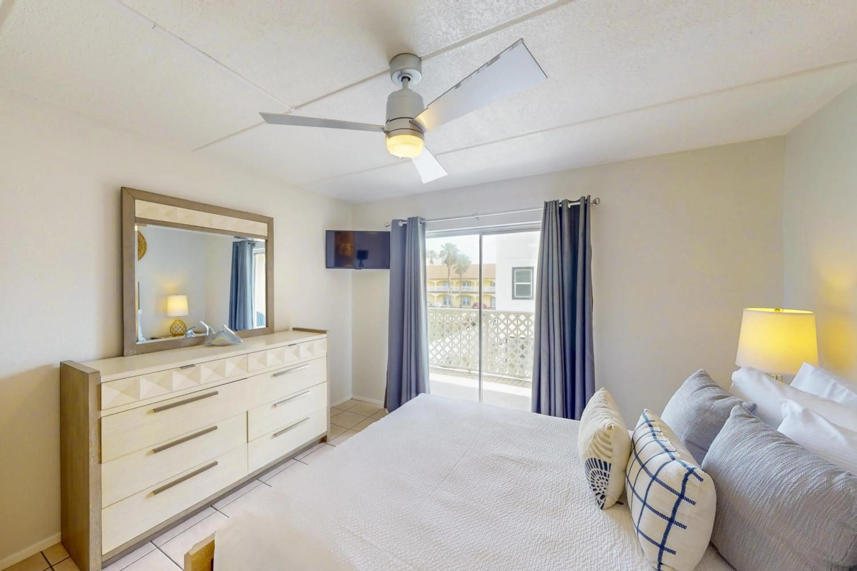 Bed in Fiesta Sol Condominiums