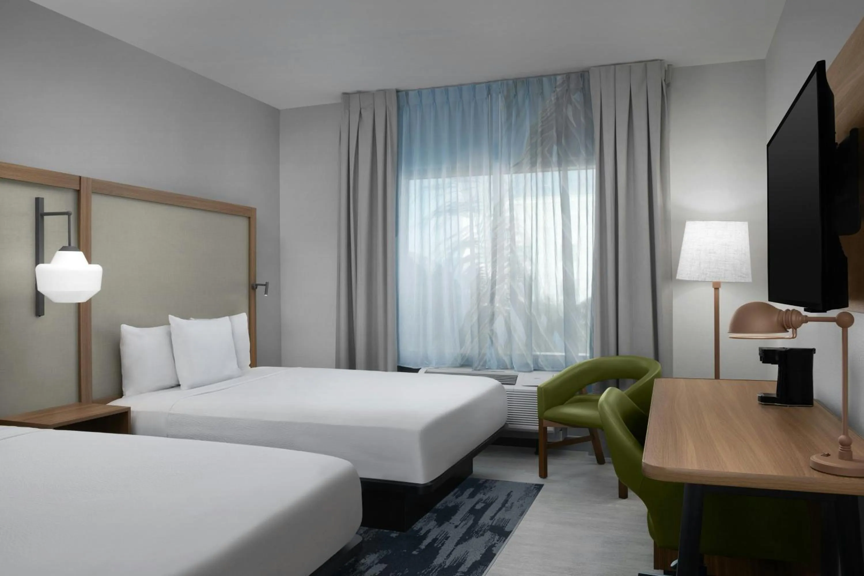 Photo of the whole room, Bed in Fairfield Inn & Suites Fort Lauderdale Airport & Cruise Port