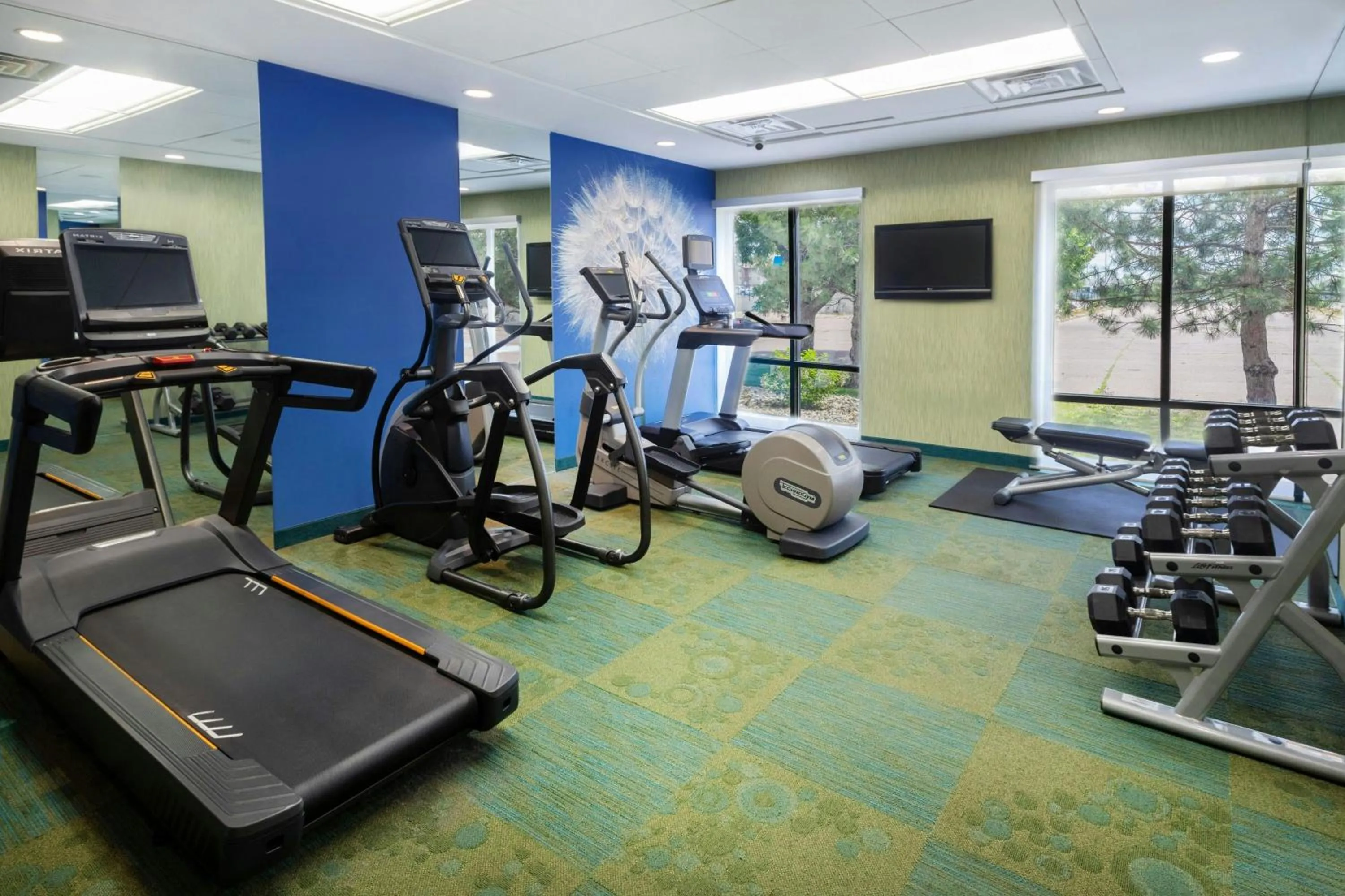 Fitness centre/facilities in SpringHill Suites by Marriott Sioux Falls