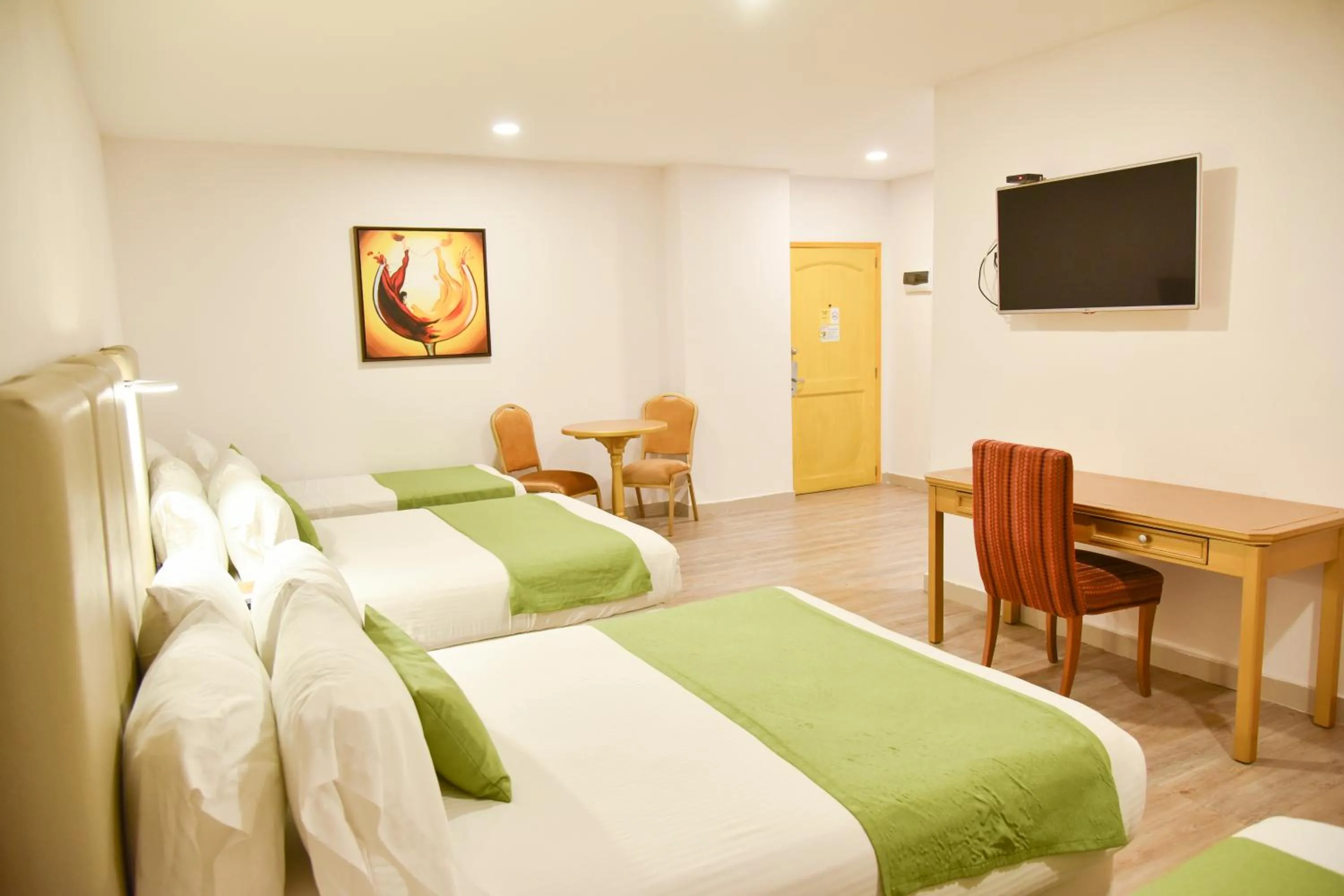 Bed in Hotel American Golf