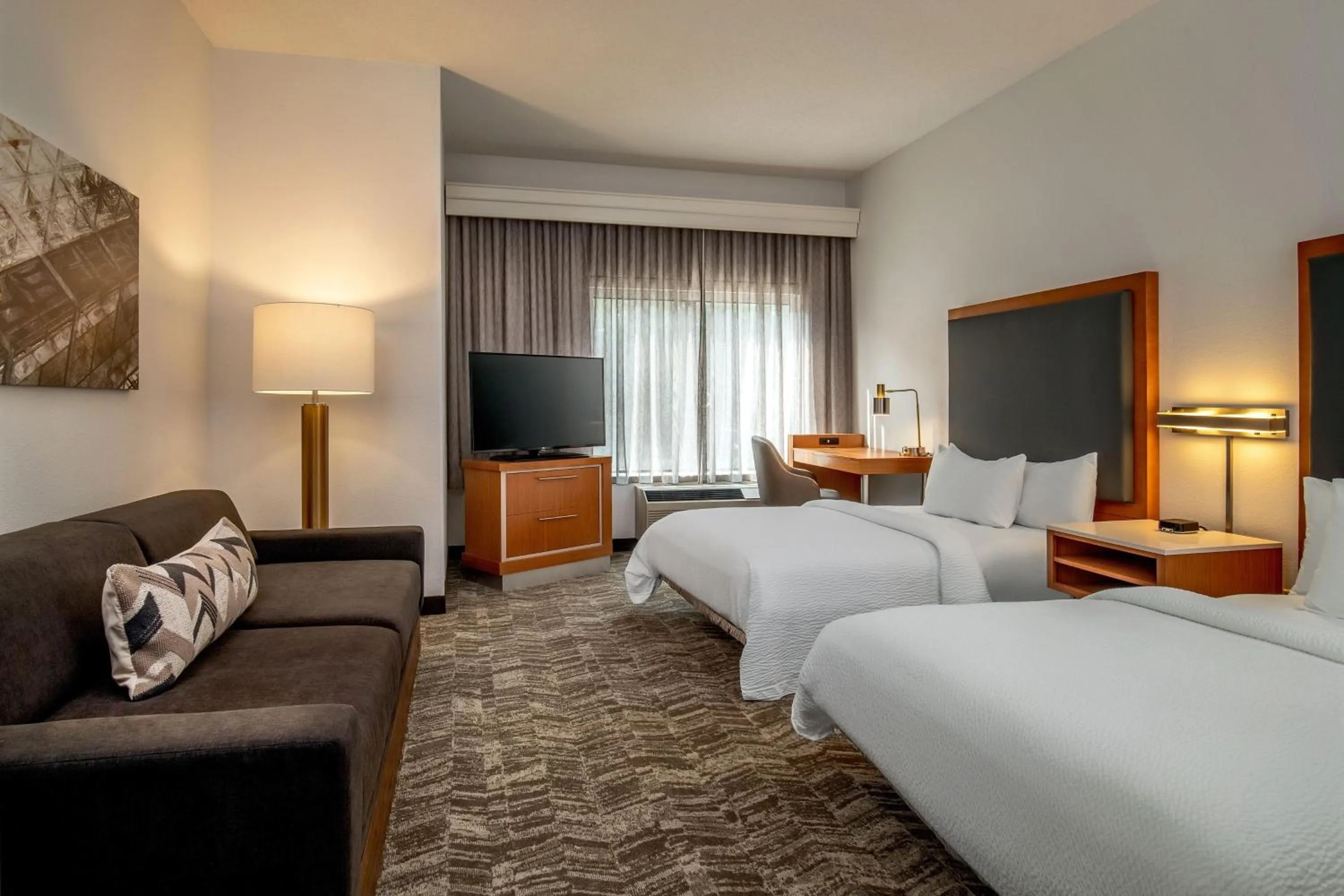 Photo of the whole room, Bed in SpringHill Suites by Marriott Hershey Near The Park