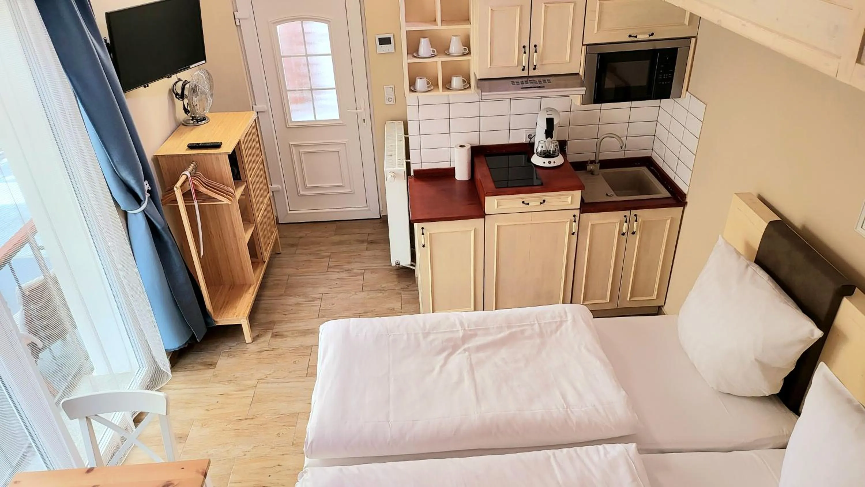 Kitchen or kitchenette in Marcel Apartments Leipzig