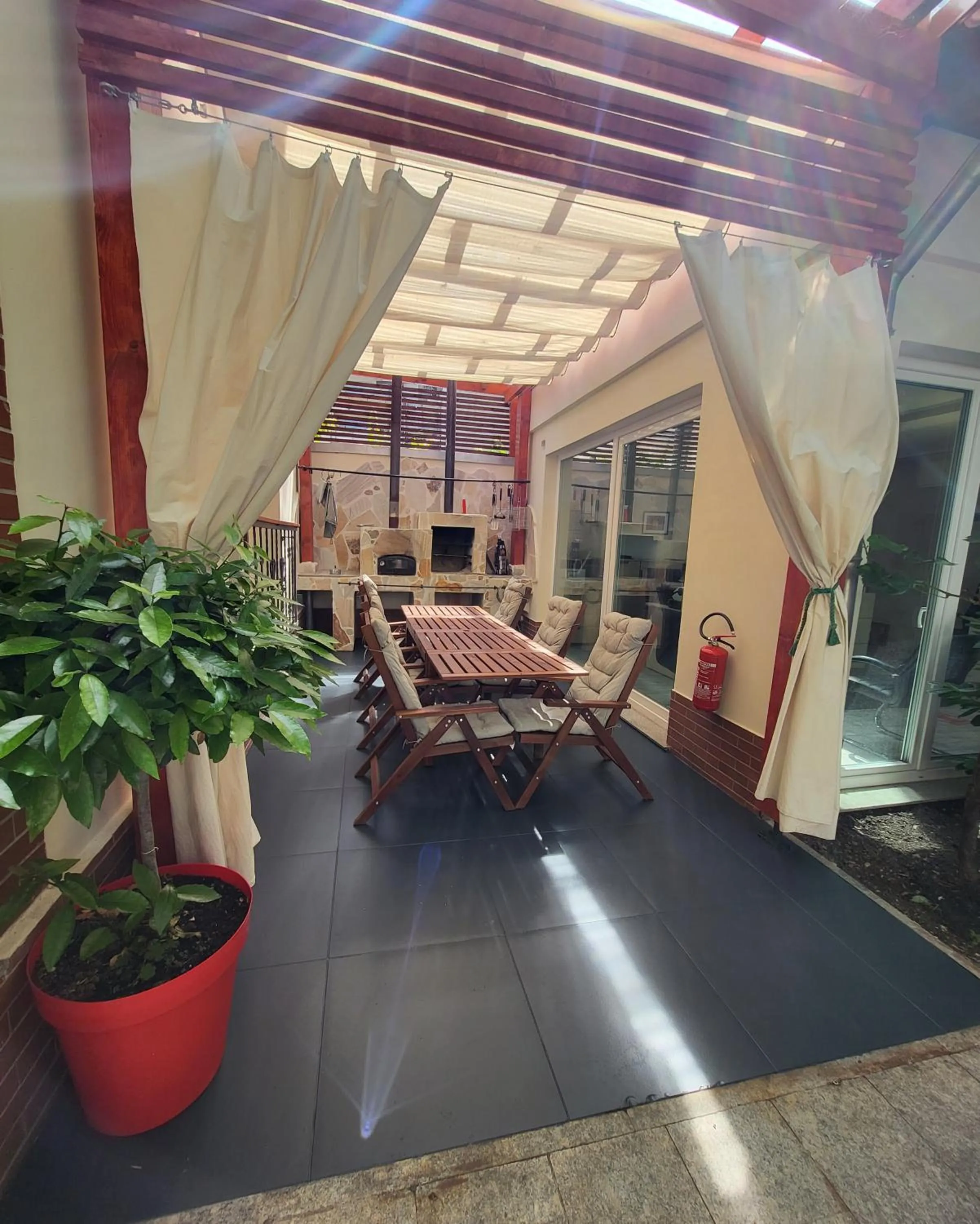 Patio in Marcel Apartments Leipzig