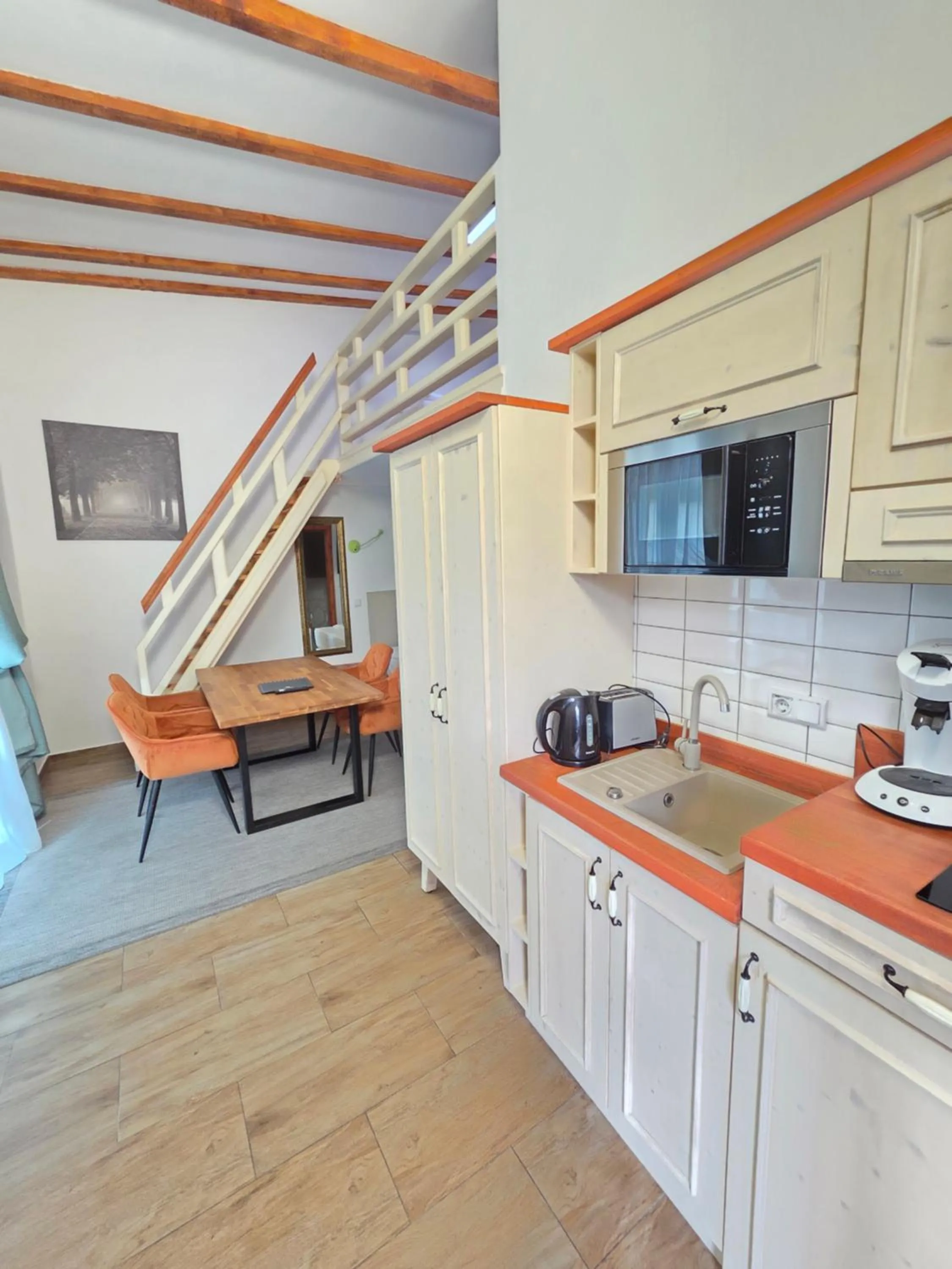 Kitchen or kitchenette in Marcel Apartments Leipzig