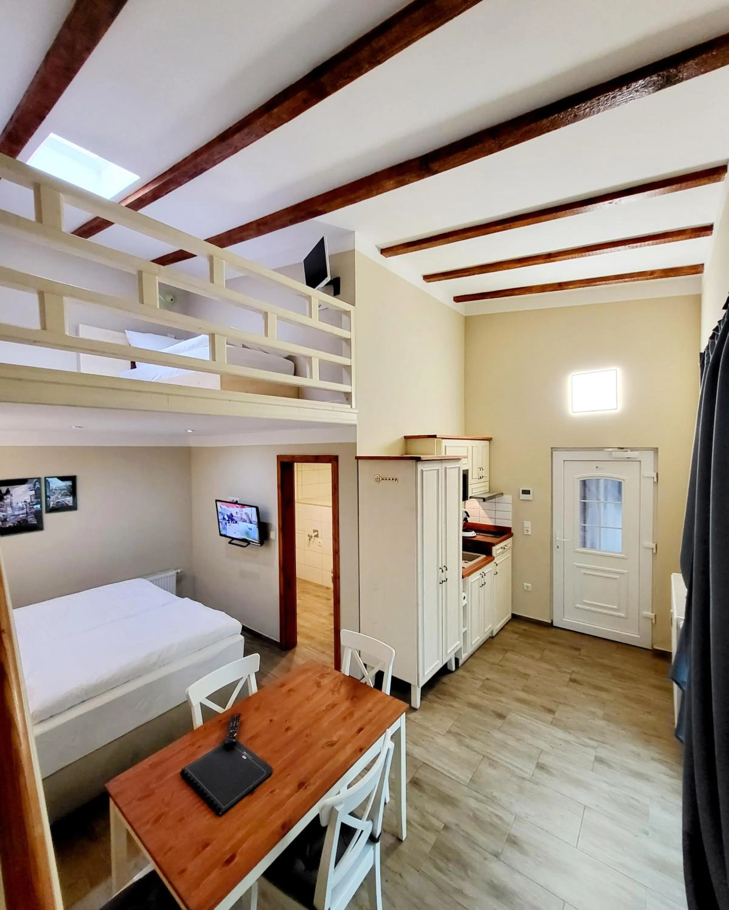 Bed in Marcel Apartments Leipzig