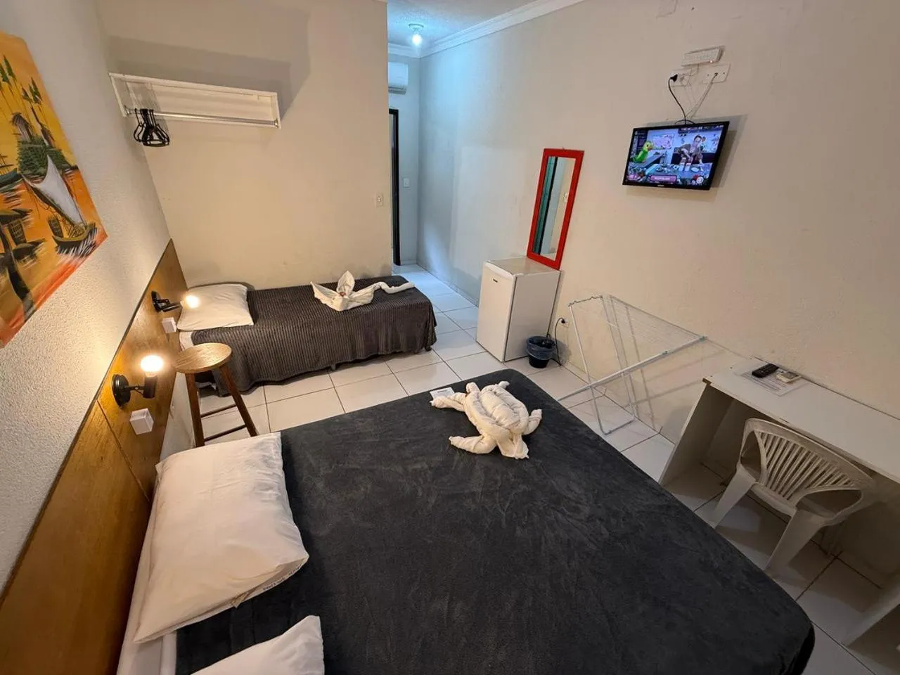 Bed in Pousada Sal e Mar Maracaipe