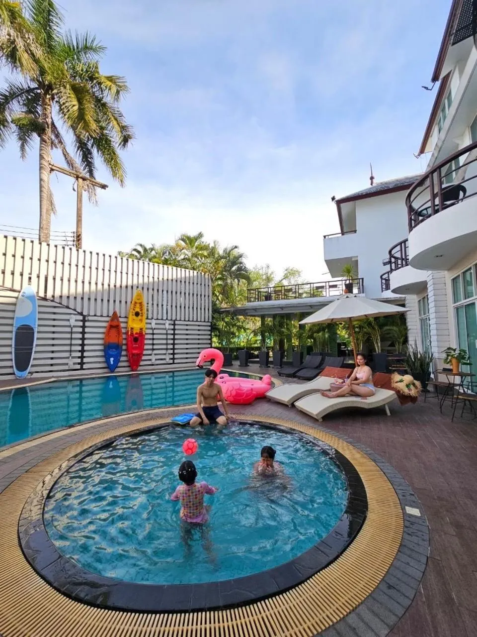 Swimming pool in A-Te Chumphon Hotel - SHA Plus