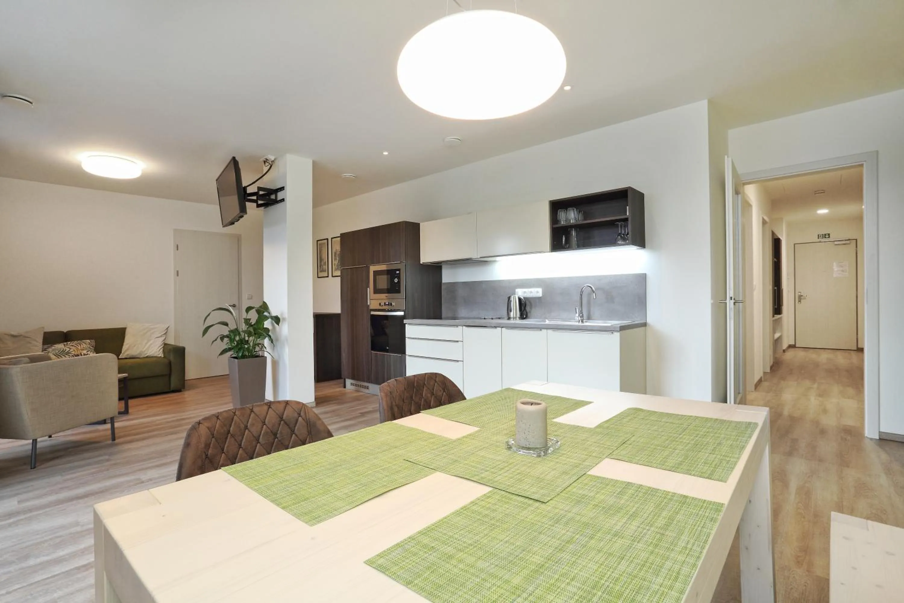 Kitchen or kitchenette in Apartmány Terasy Café