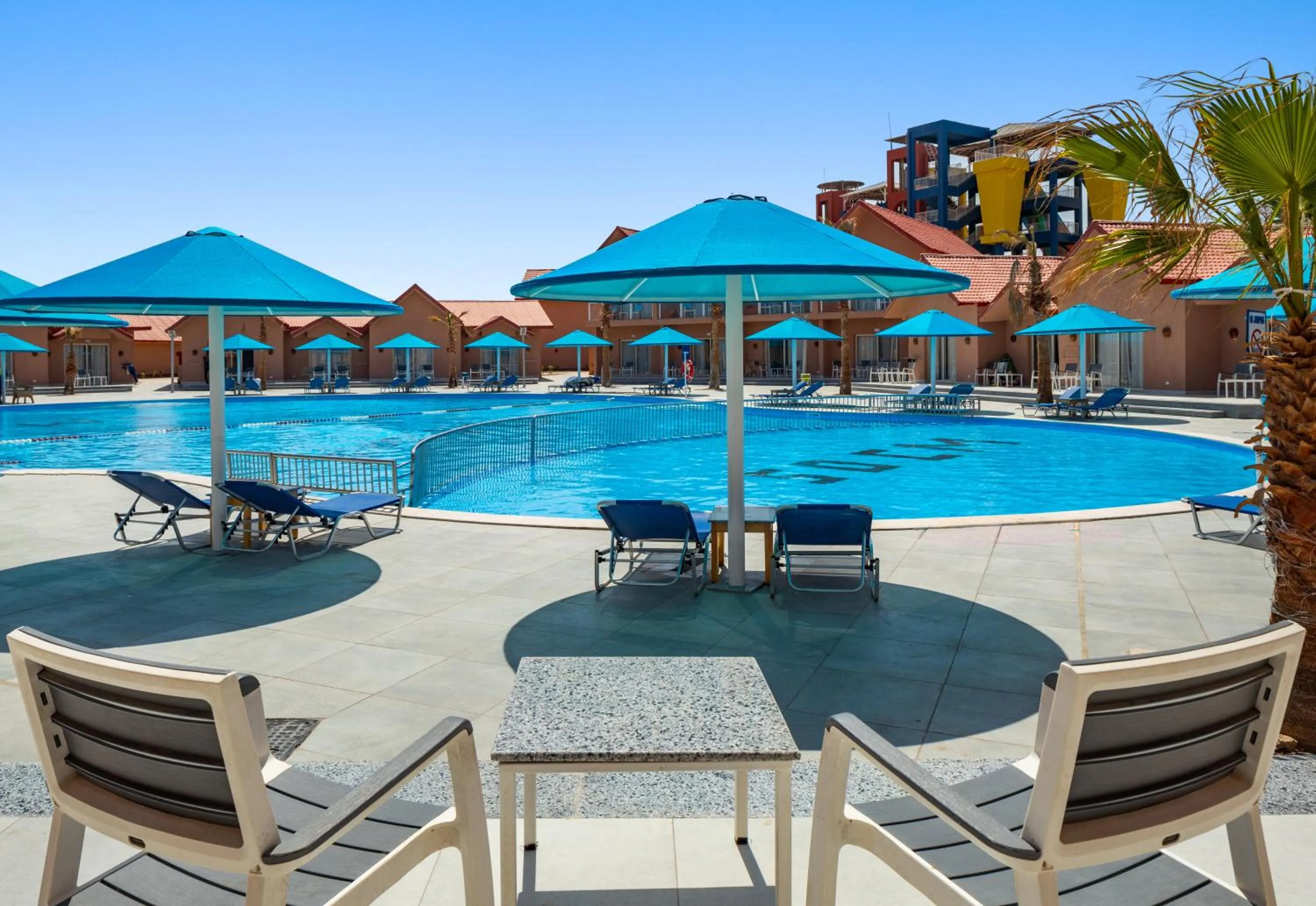 Patio in Pickalbatros Jungle Aqua Park - Neverland Hurghada