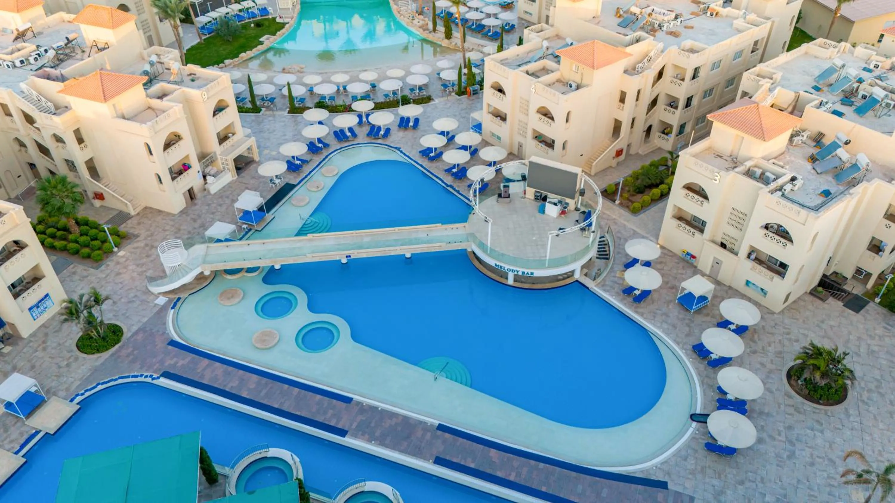 Bird's eye view in Pickalbatros Aqua Blu Resort - Hurghada