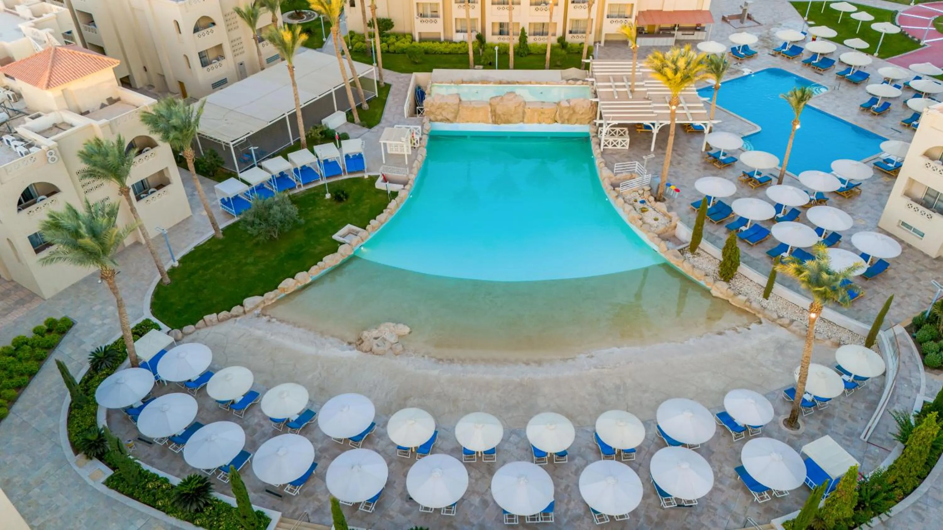 Bird's eye view in Pickalbatros Aqua Blu Resort - Hurghada